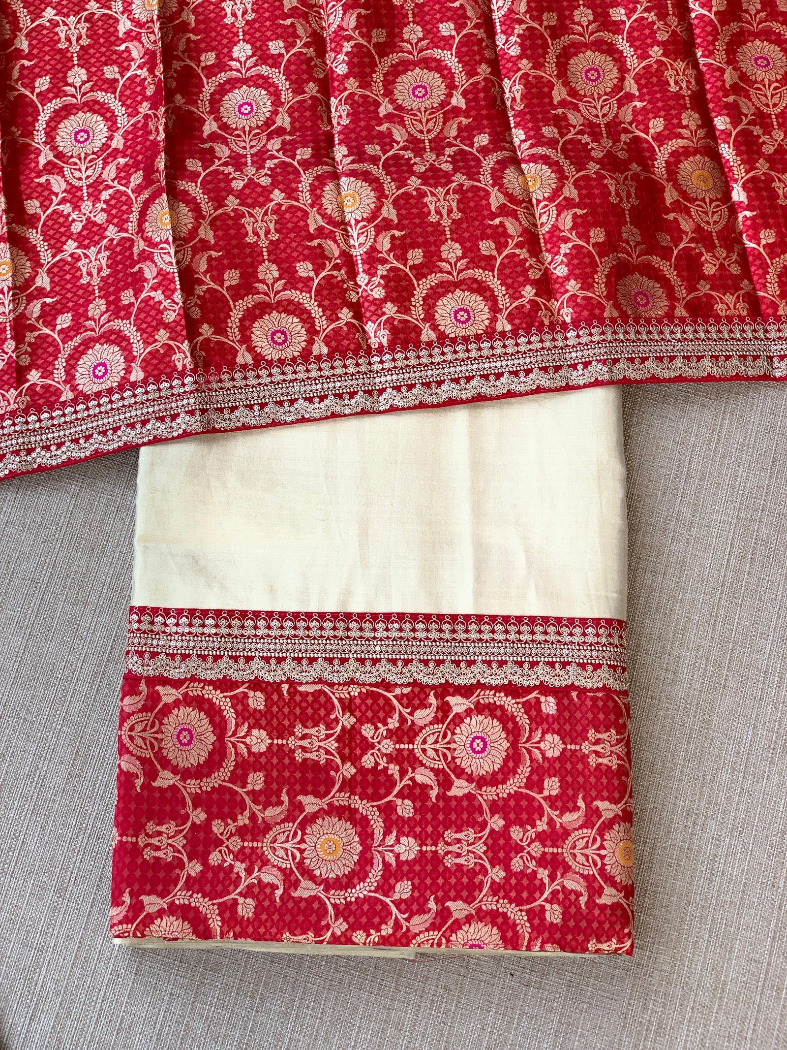 Muted Gold tissue saree with banarasi and sabhyasachi borders : S62122