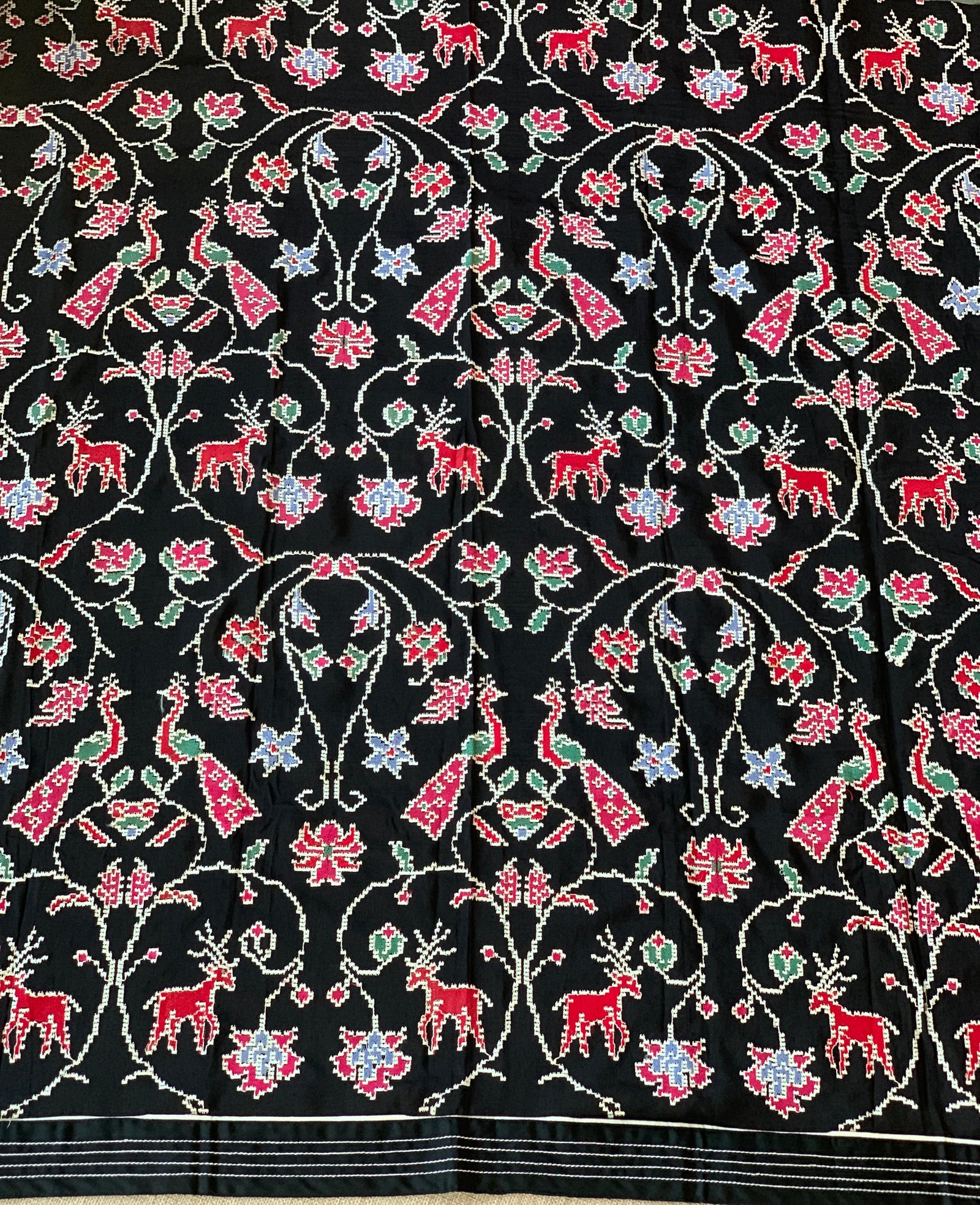 Rose Pink Organza Saree with embroidered blouse