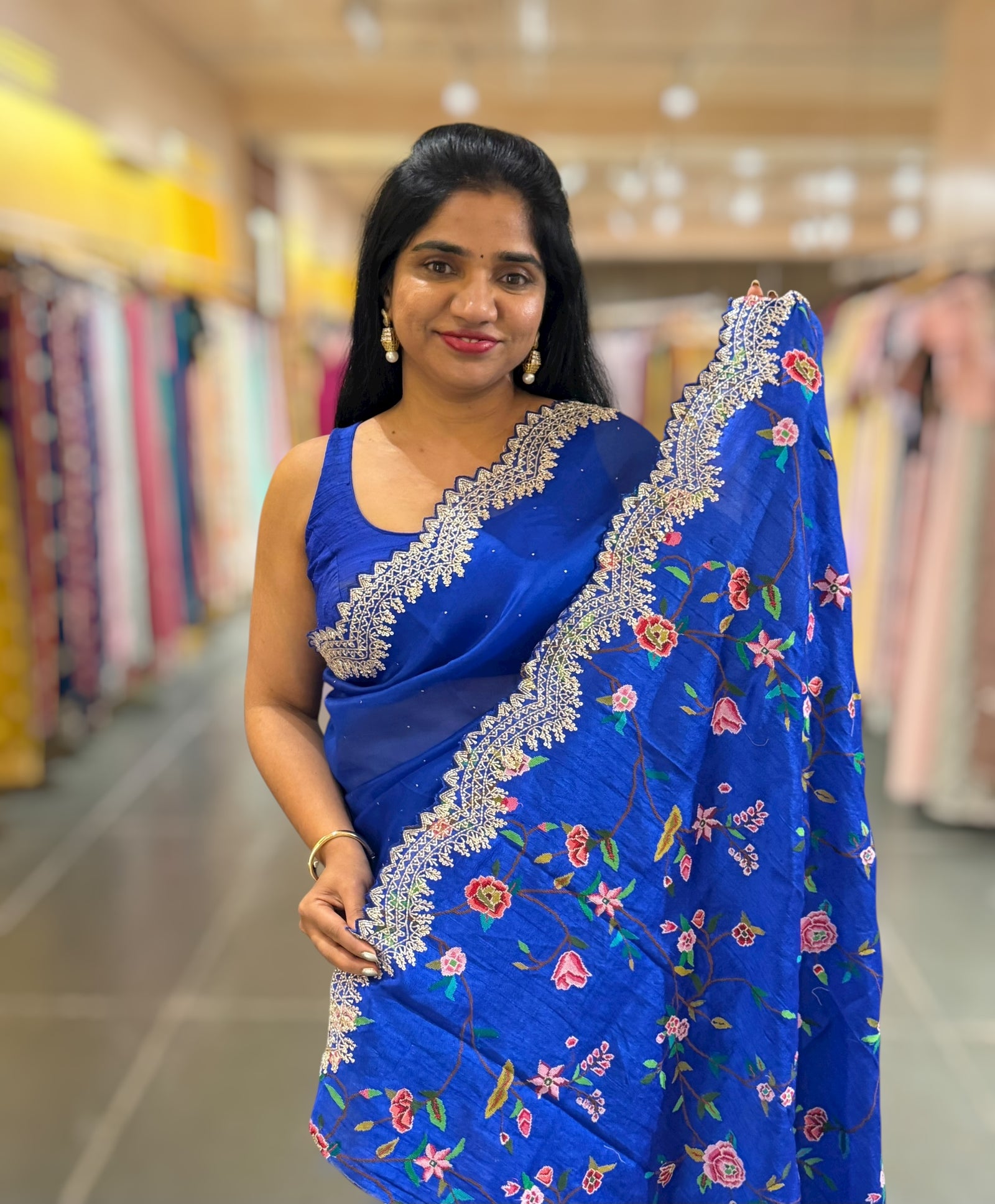 Pure Organza Handwork Saree with heavy Designer Blouse