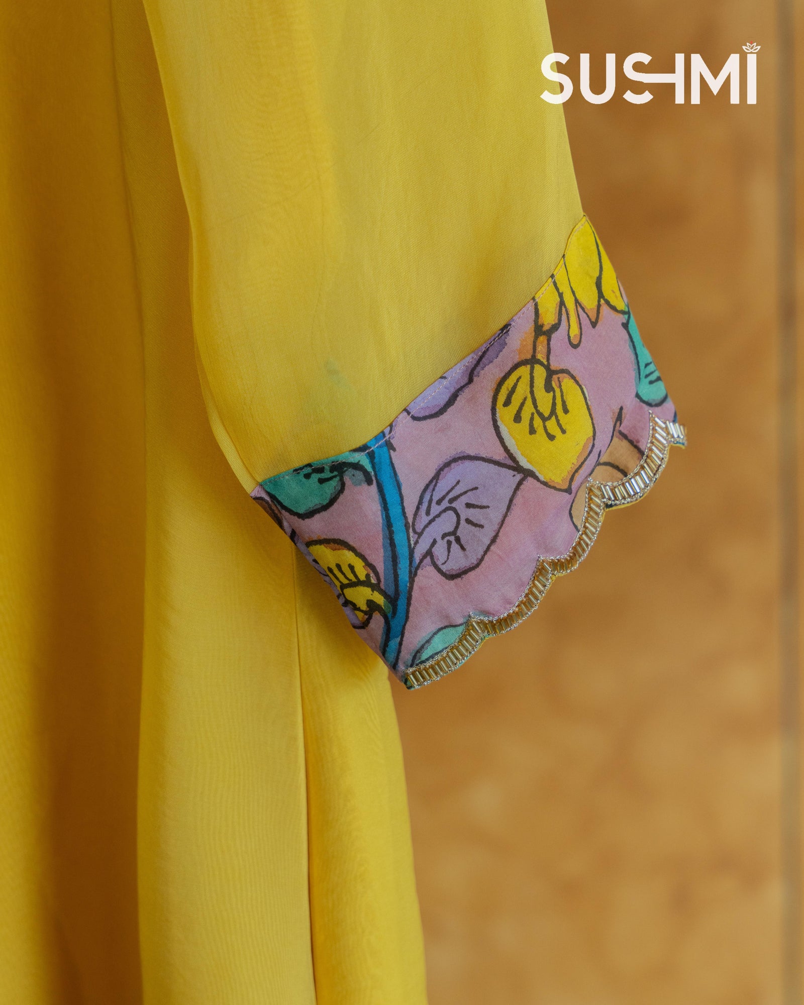 Organza and Pen Kalamkari Fusion Coordset