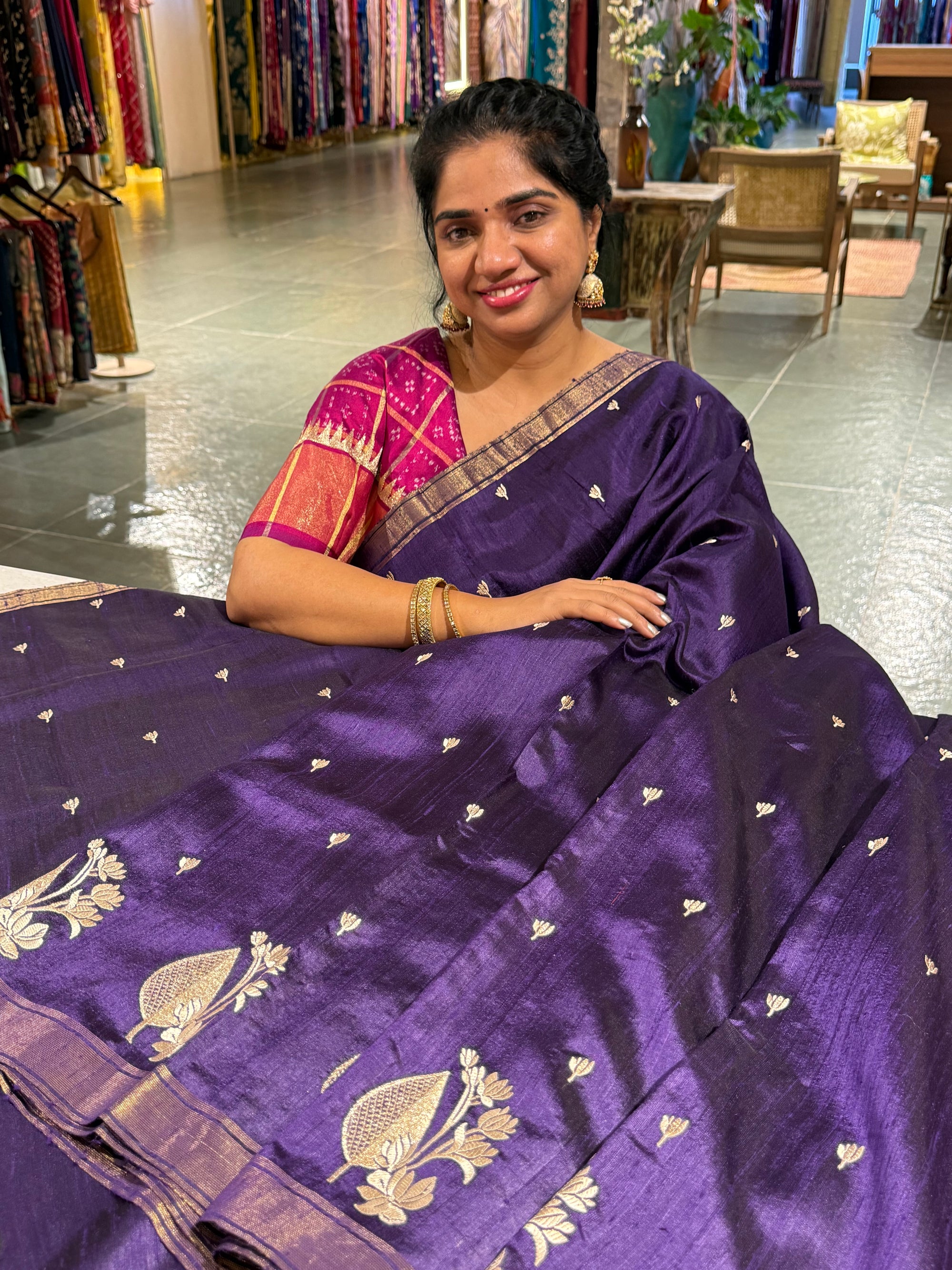 Pure Handloom Raw Silk Saree