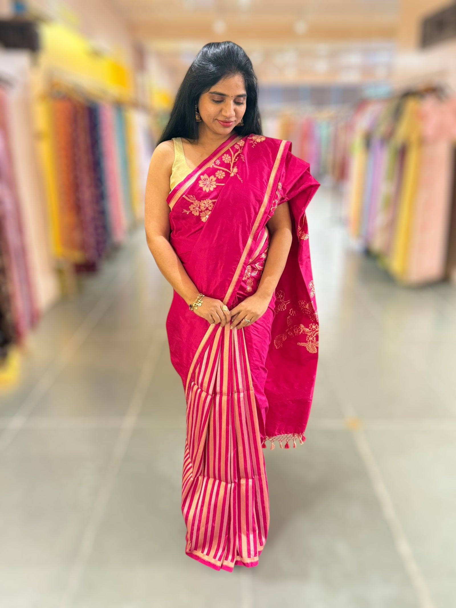 Pink Designer Ektara Banarasi Silk Saree