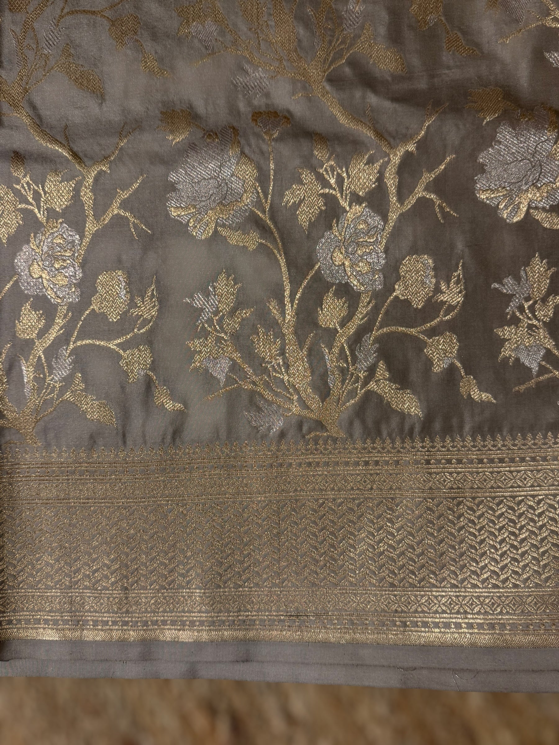 EarthyTone Banarasi Ektara Silk Saree
