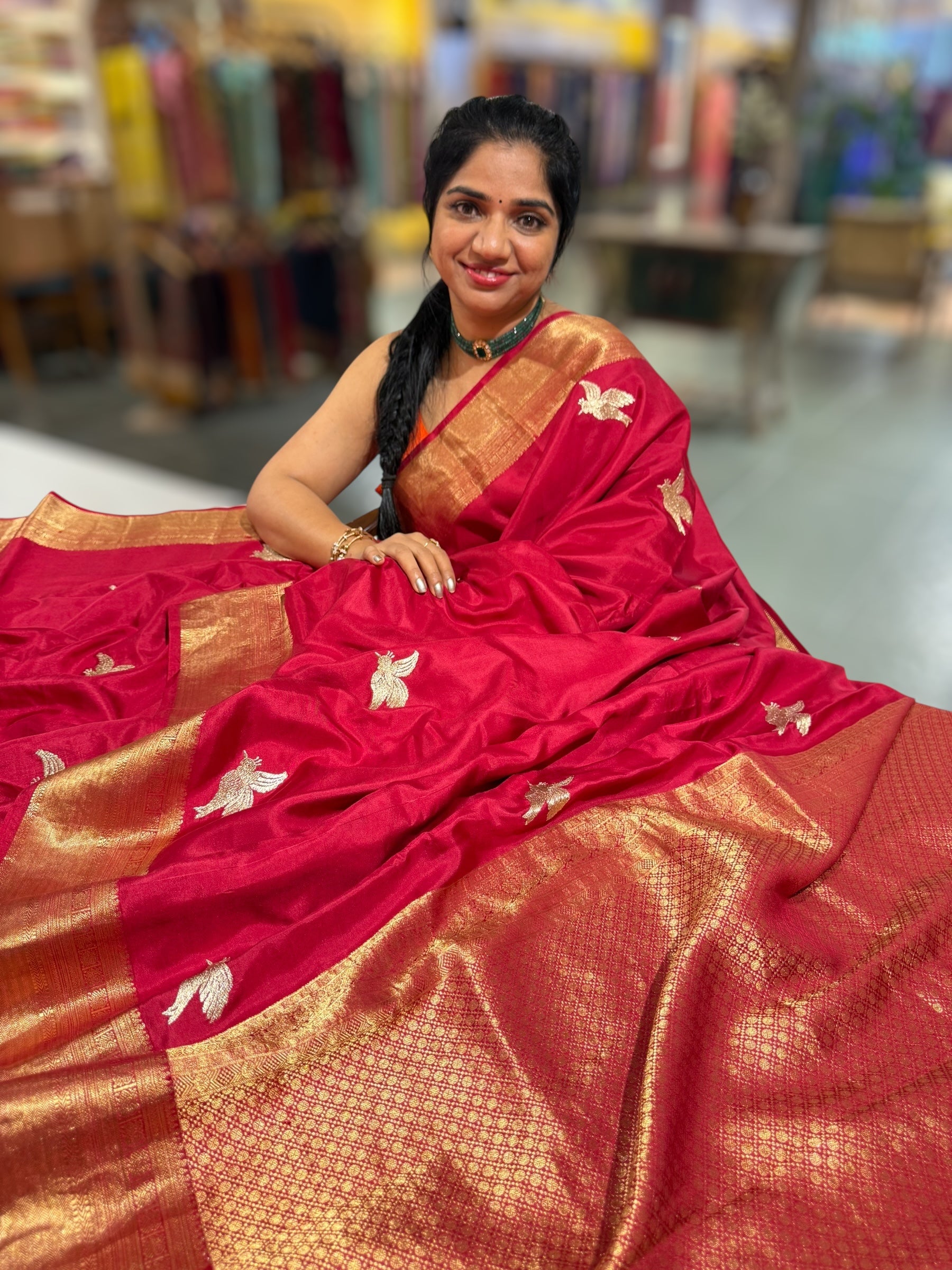 Burgundy Kanchi Soft Drape Saree