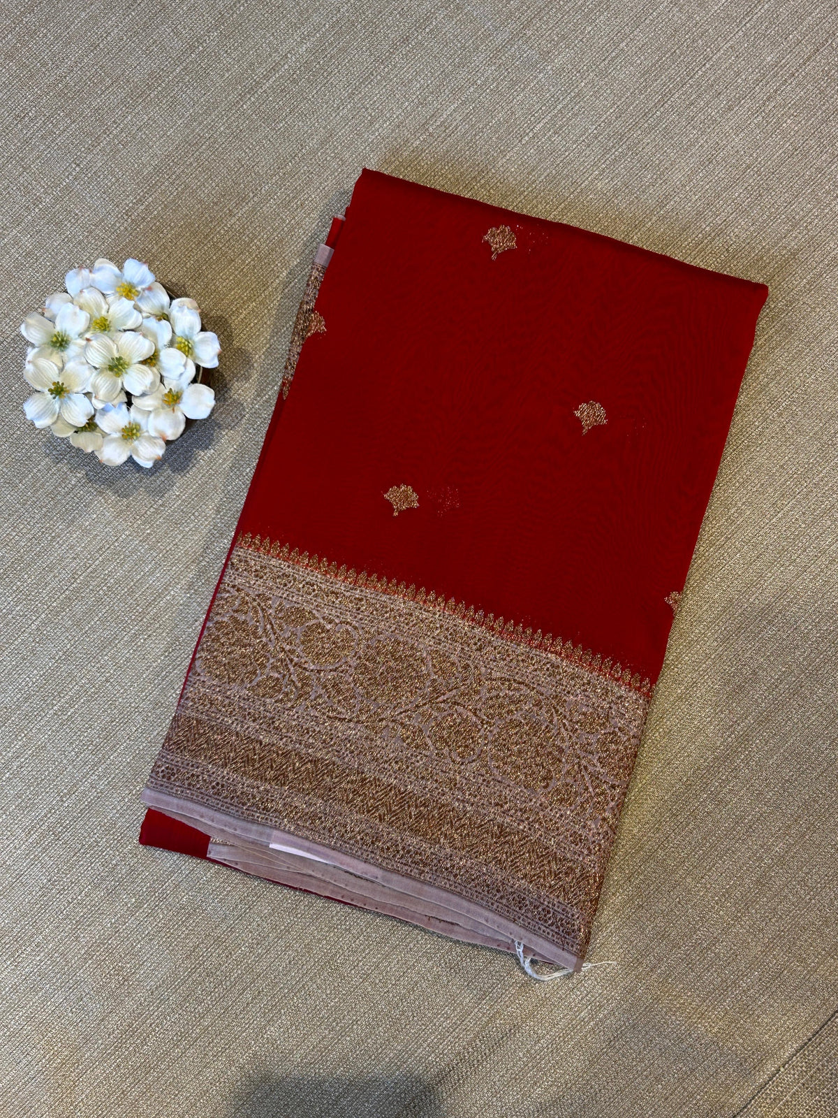 Pink and dusty mauve combo Pure Handloom premium Kora Banarasi Saree