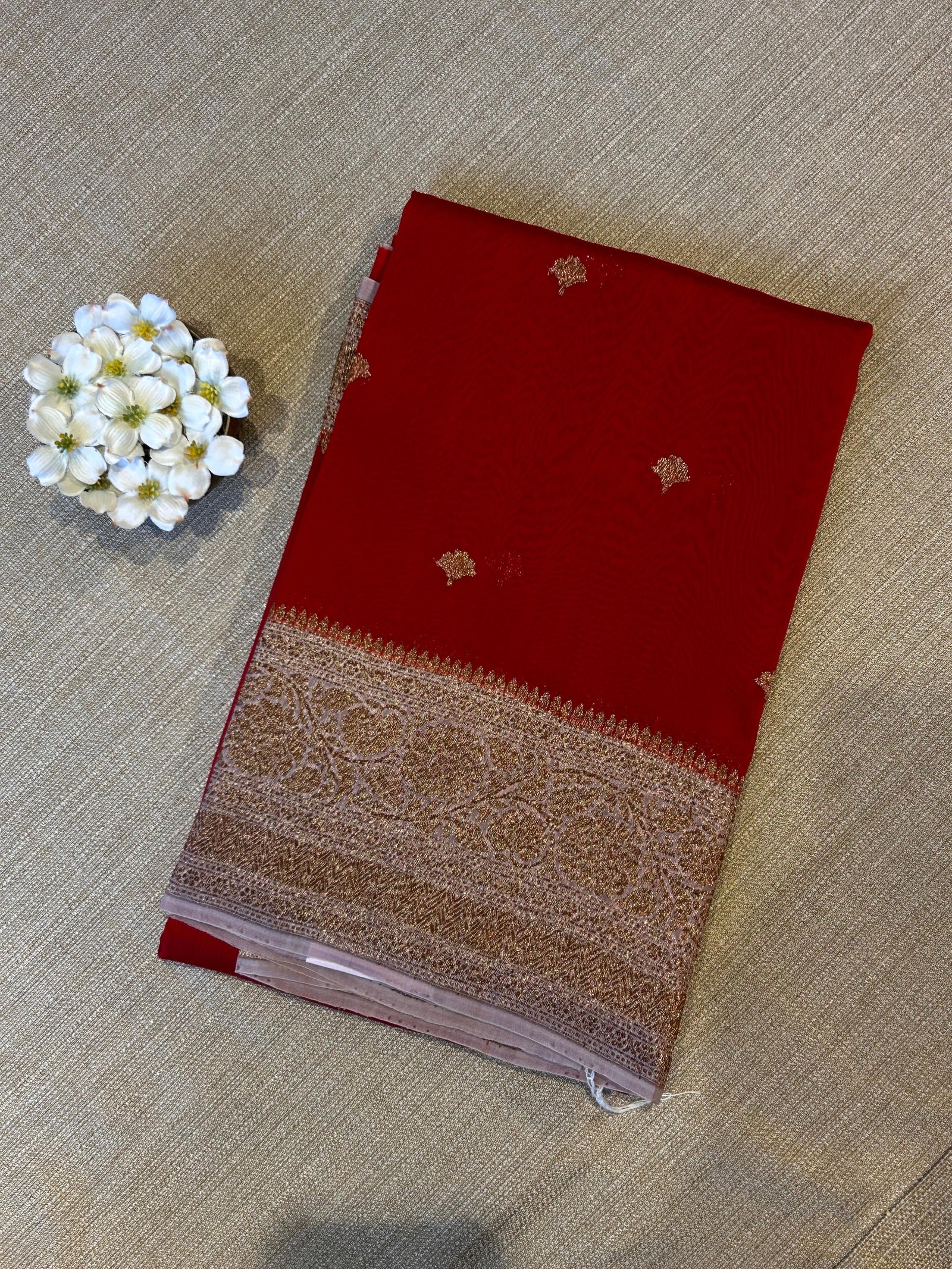 Pink and dusty mauve combo Pure Handloom premium Kora Banarasi Saree
