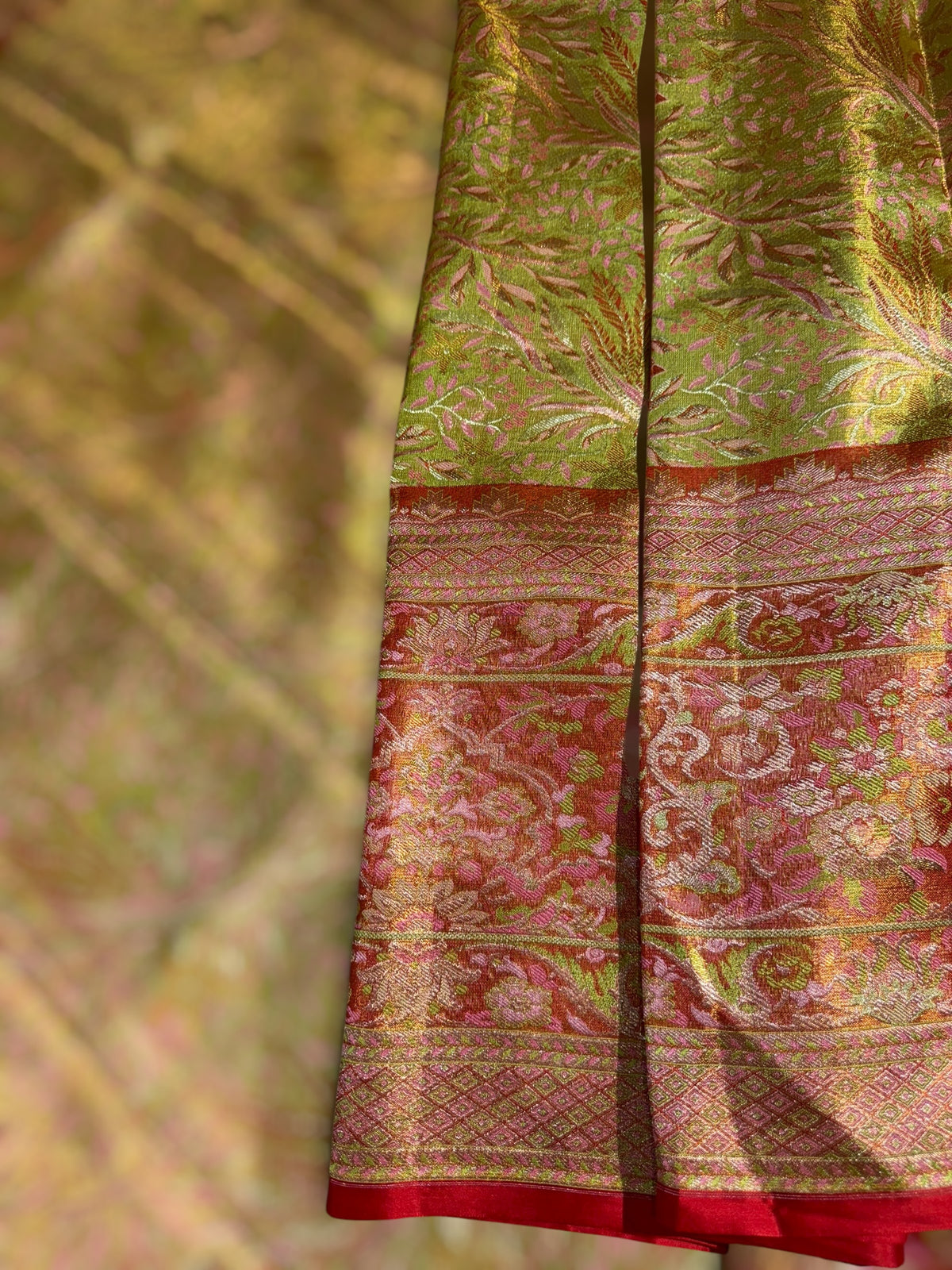 Kanjeevaram Tissue meenakari saree