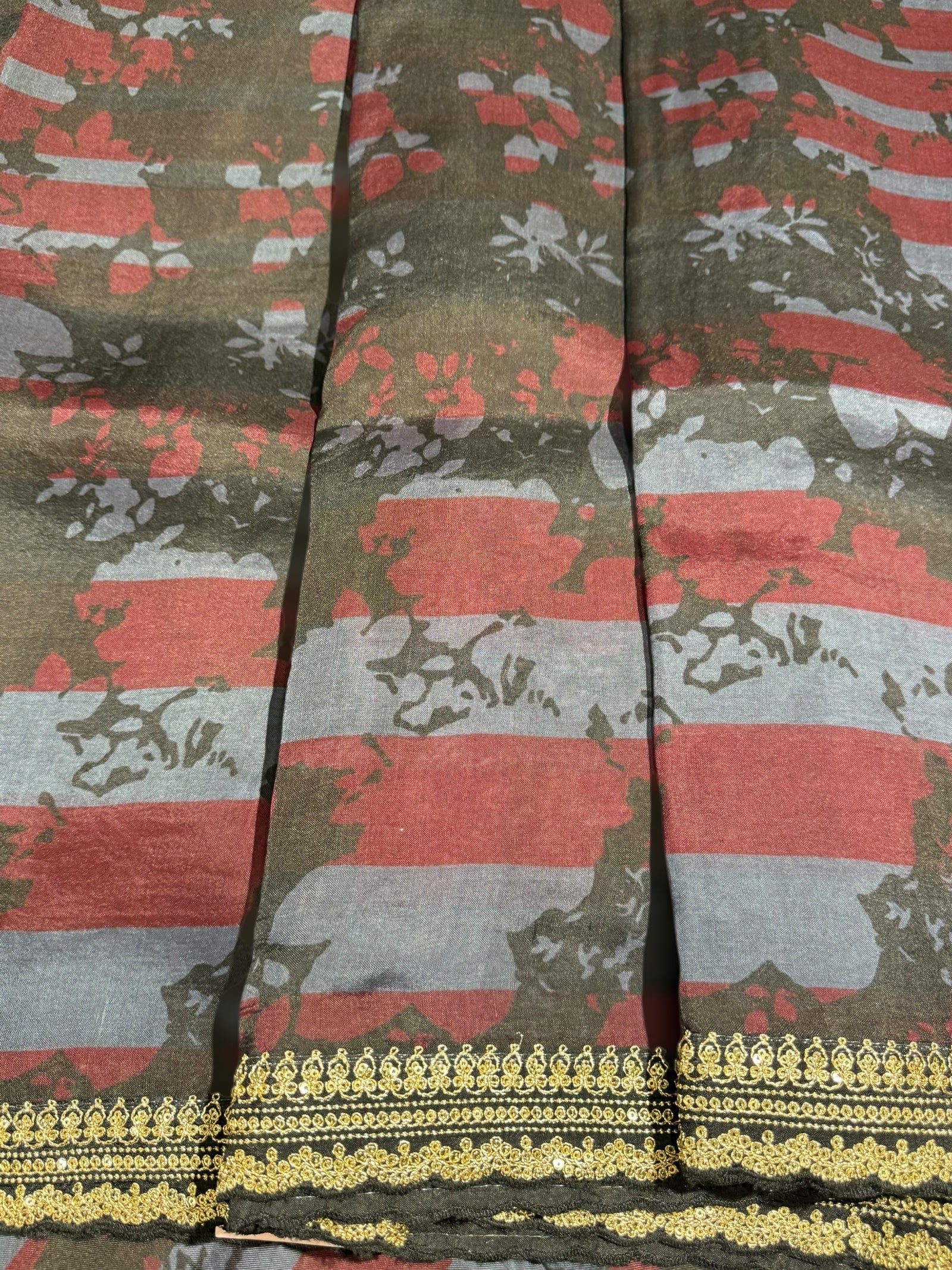 Pure Organza saree with sabhyasachi borders