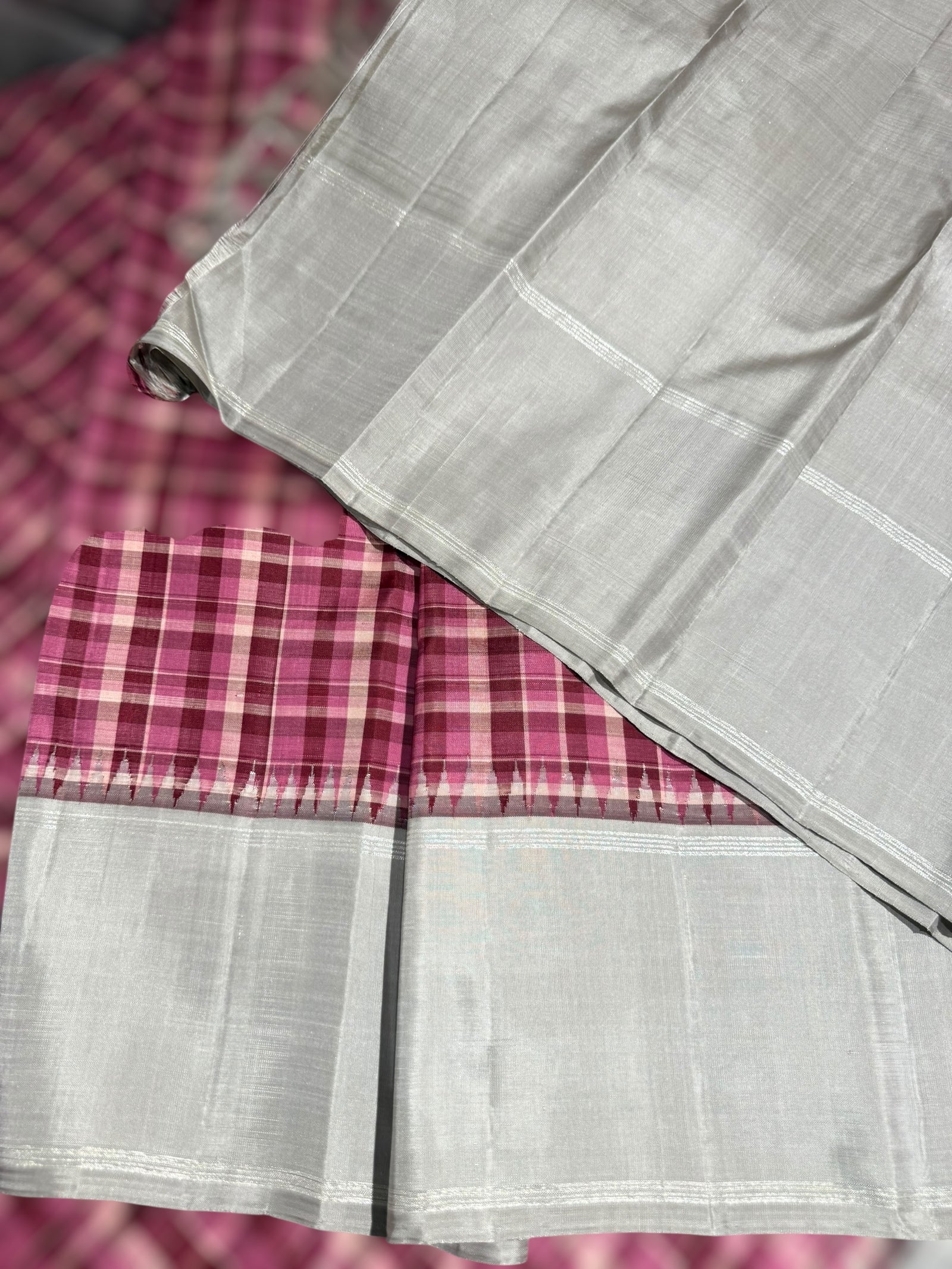 Burberry Style Vintage Checks kanjeevaram