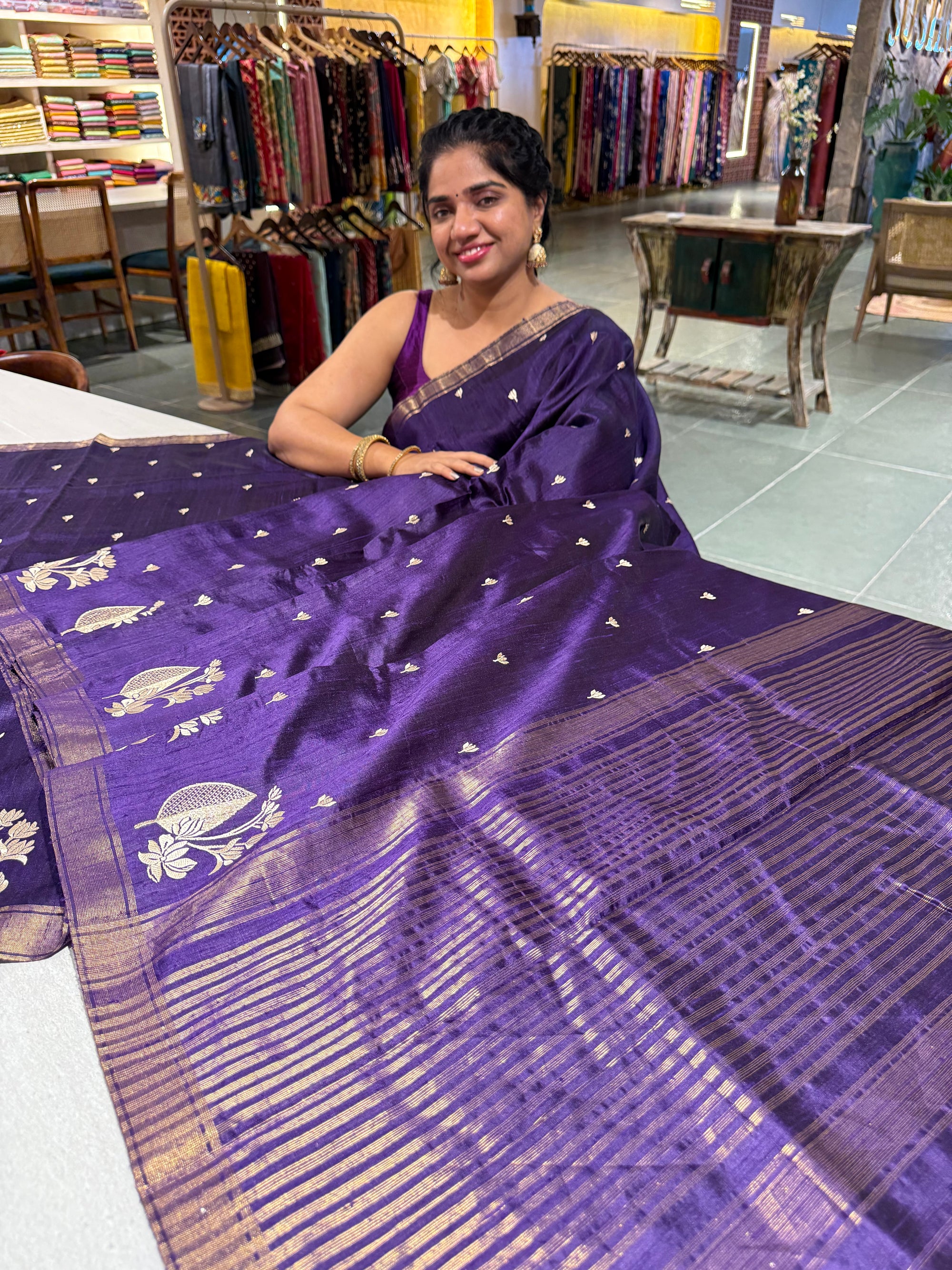 Pure Handloom Raw Silk Saree