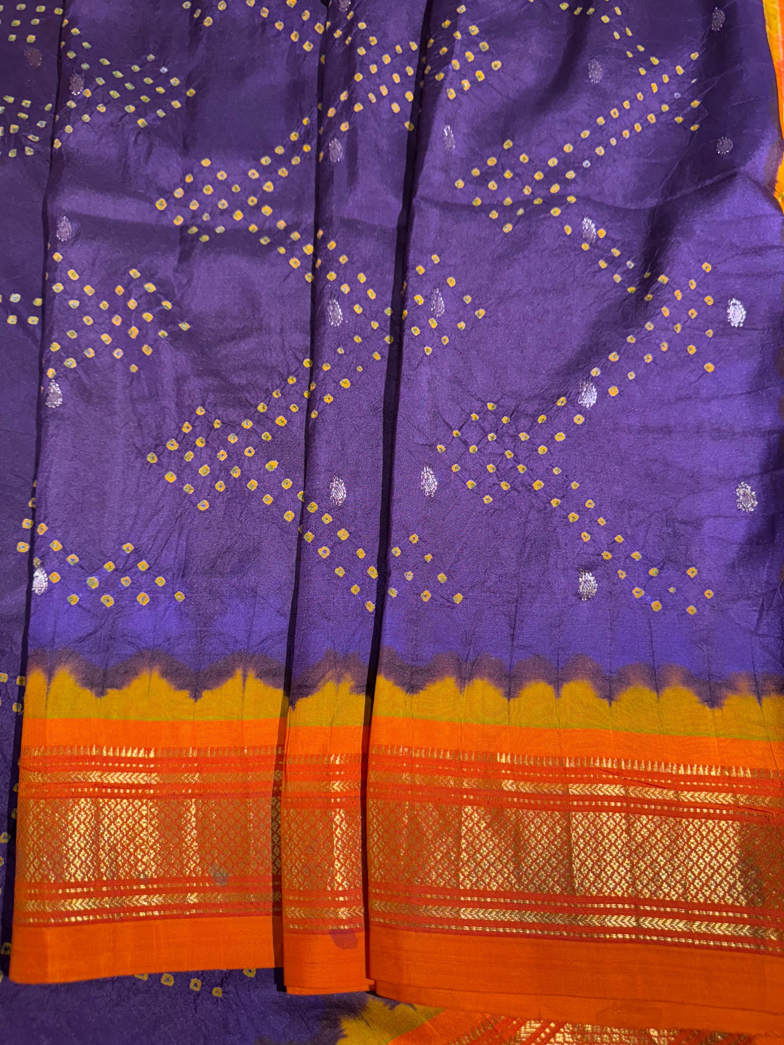 Pure handloom Bandhini paithani saree