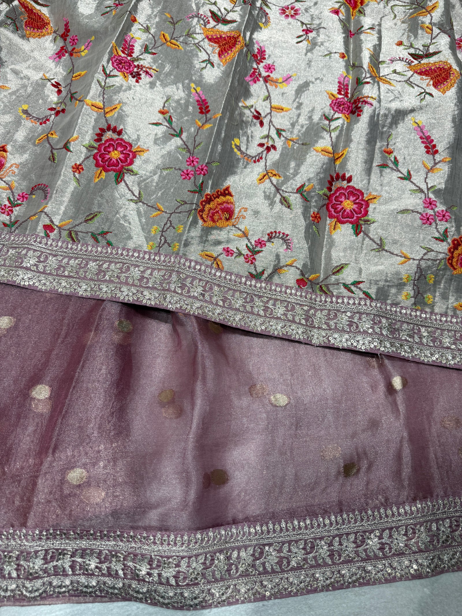 Mauve Banarasi Tissue Saree : S62F222