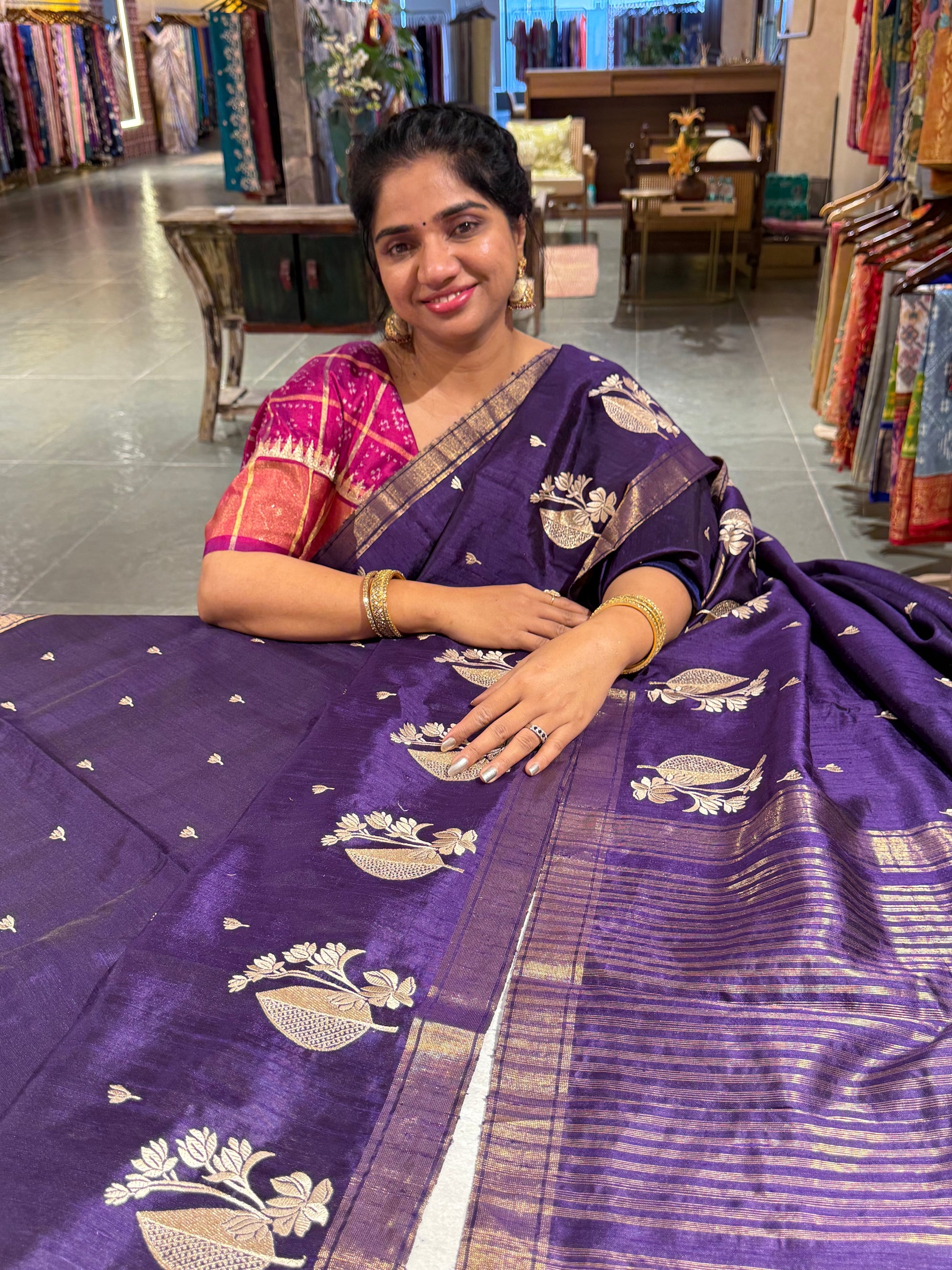 Pure Handloom Raw Silk Saree