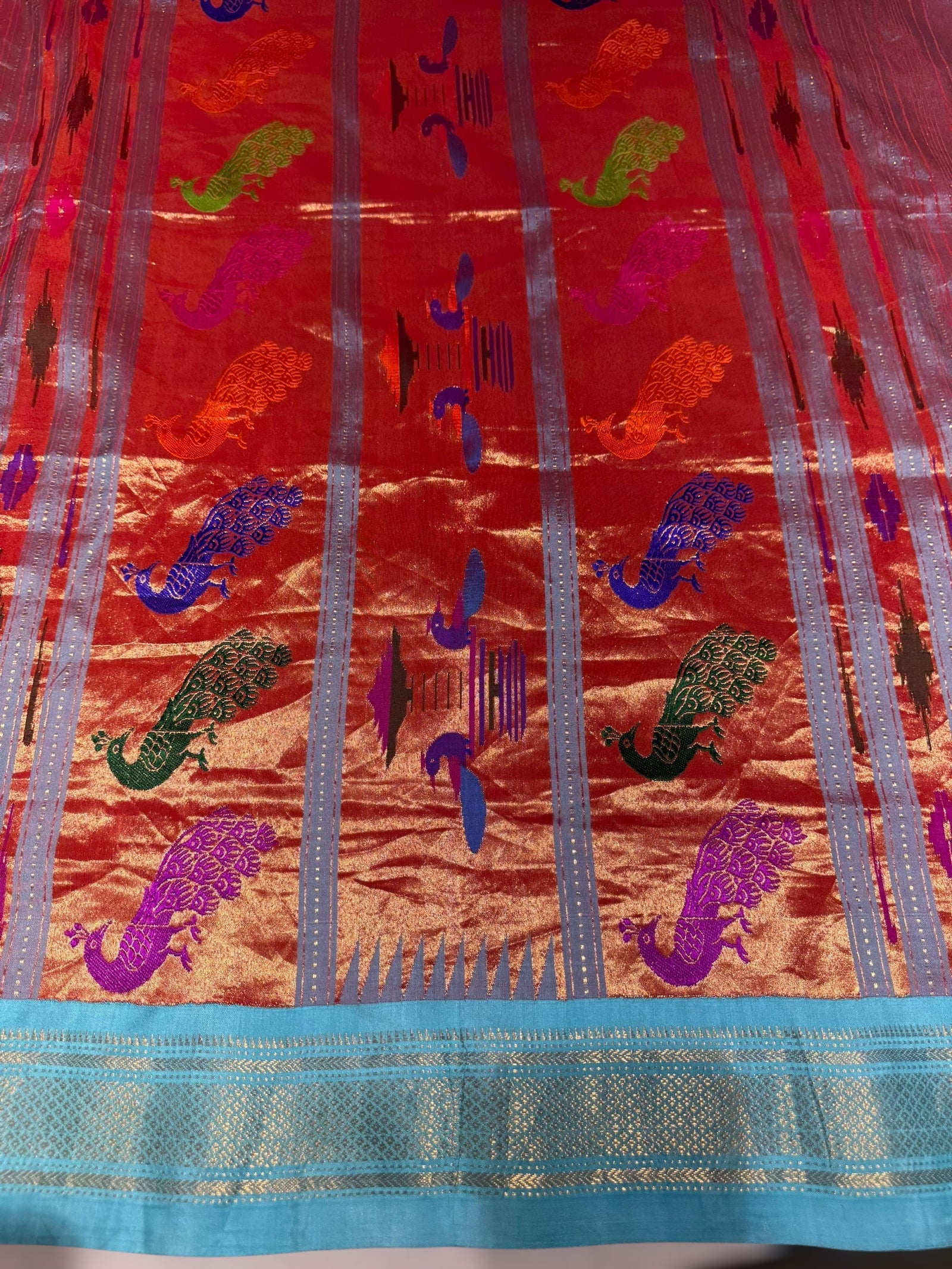 Pure handloom Bandhini paithani saree