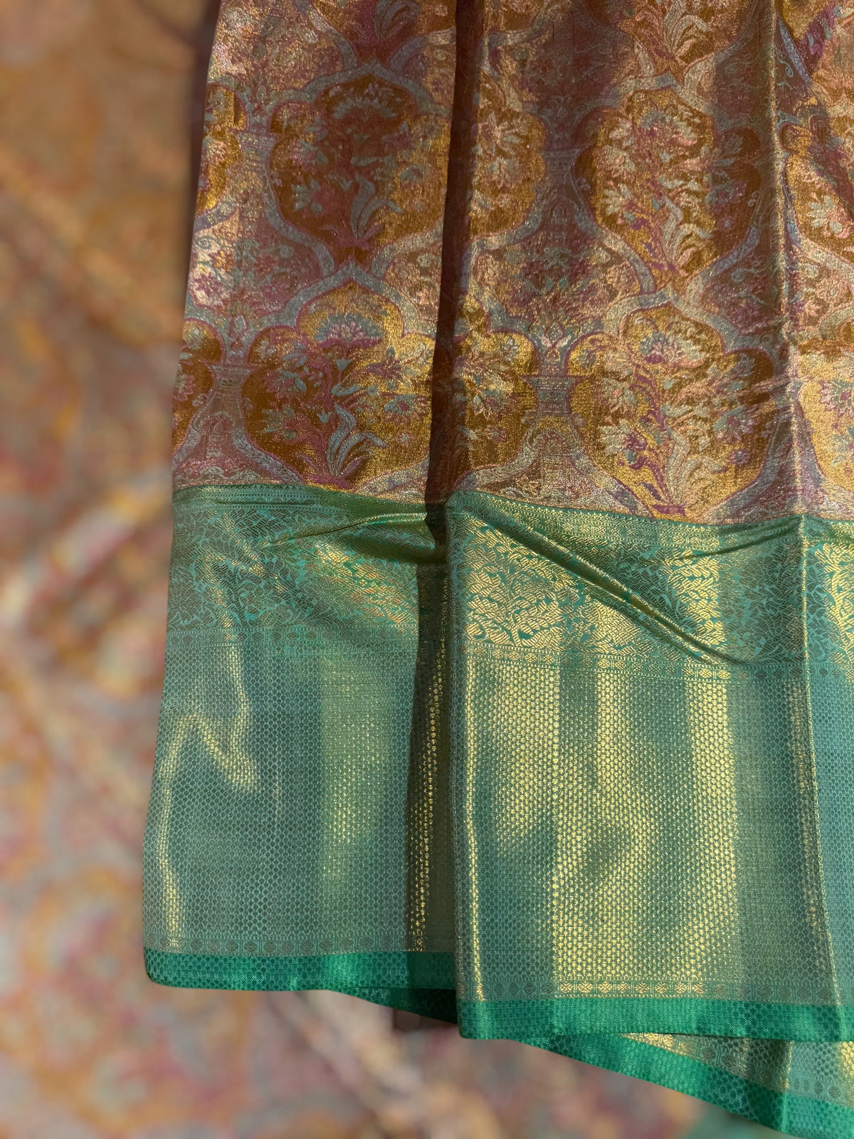 Kanjeevaram Tissue meenakari saree