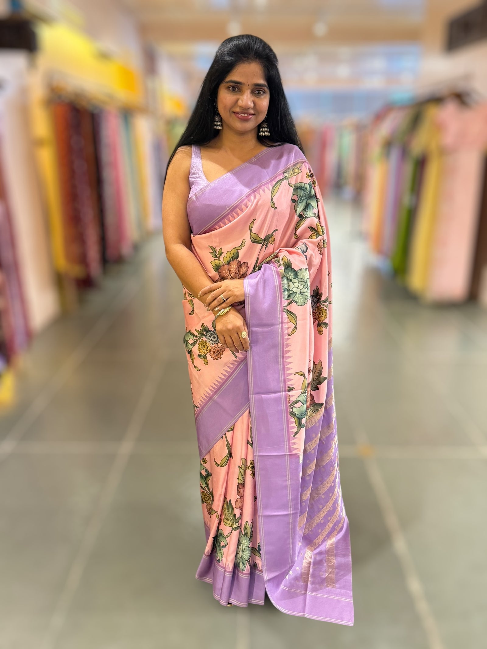 Kanchi Designer printed saree