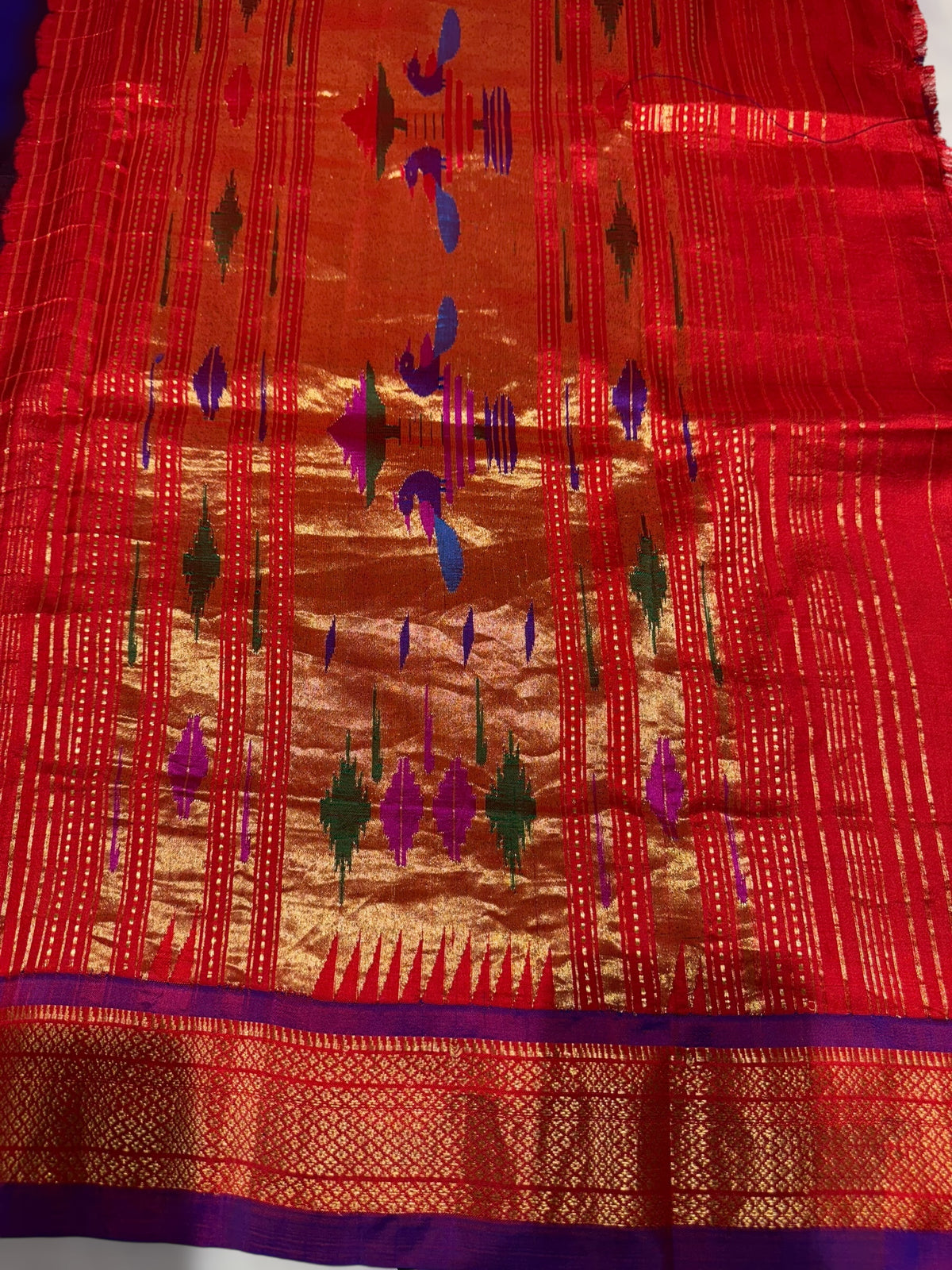 Pure handloom Bandhini paithani saree
