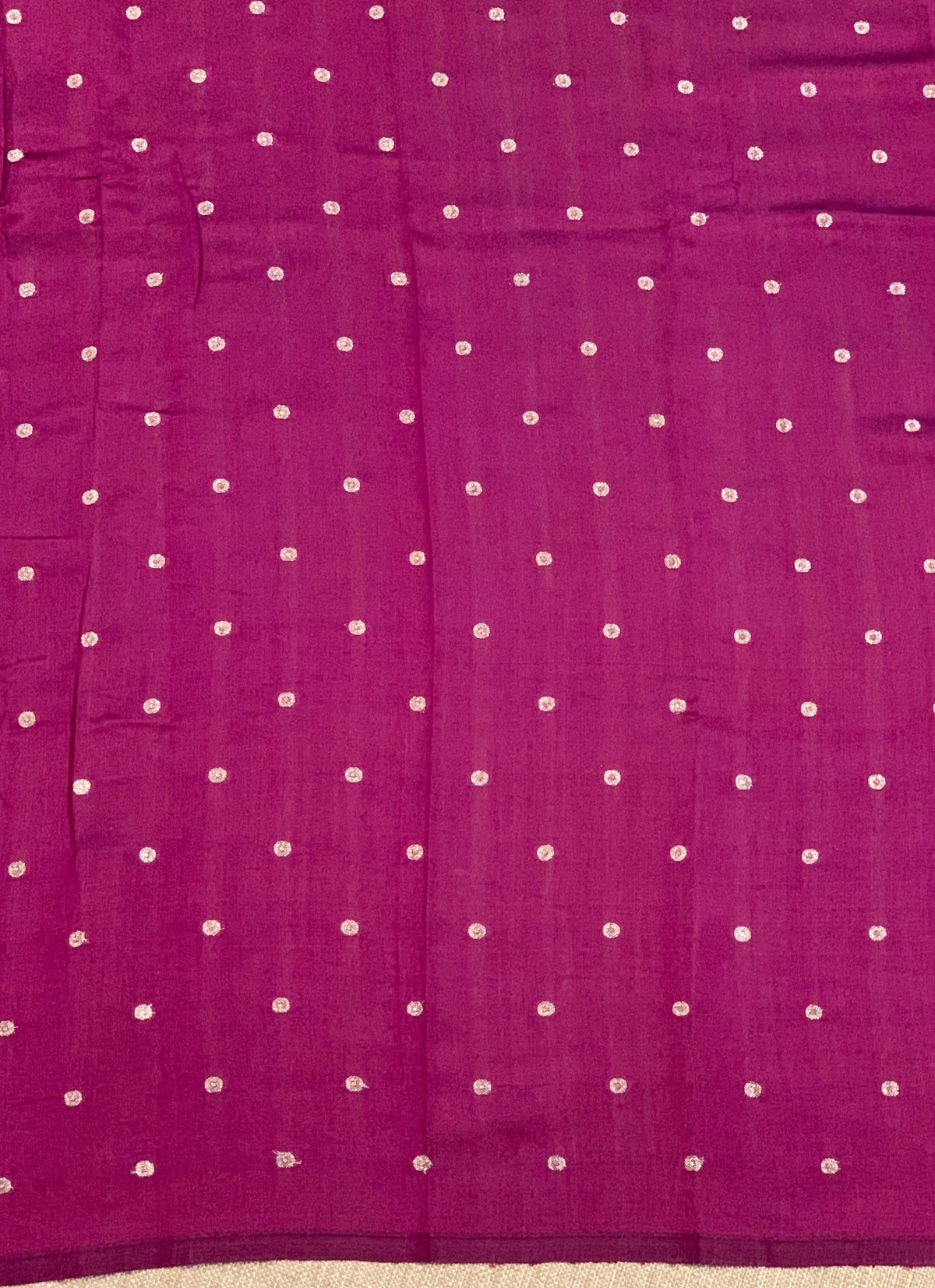 Grape Wine Banarasi Chiniya Silk with contemporary Borders