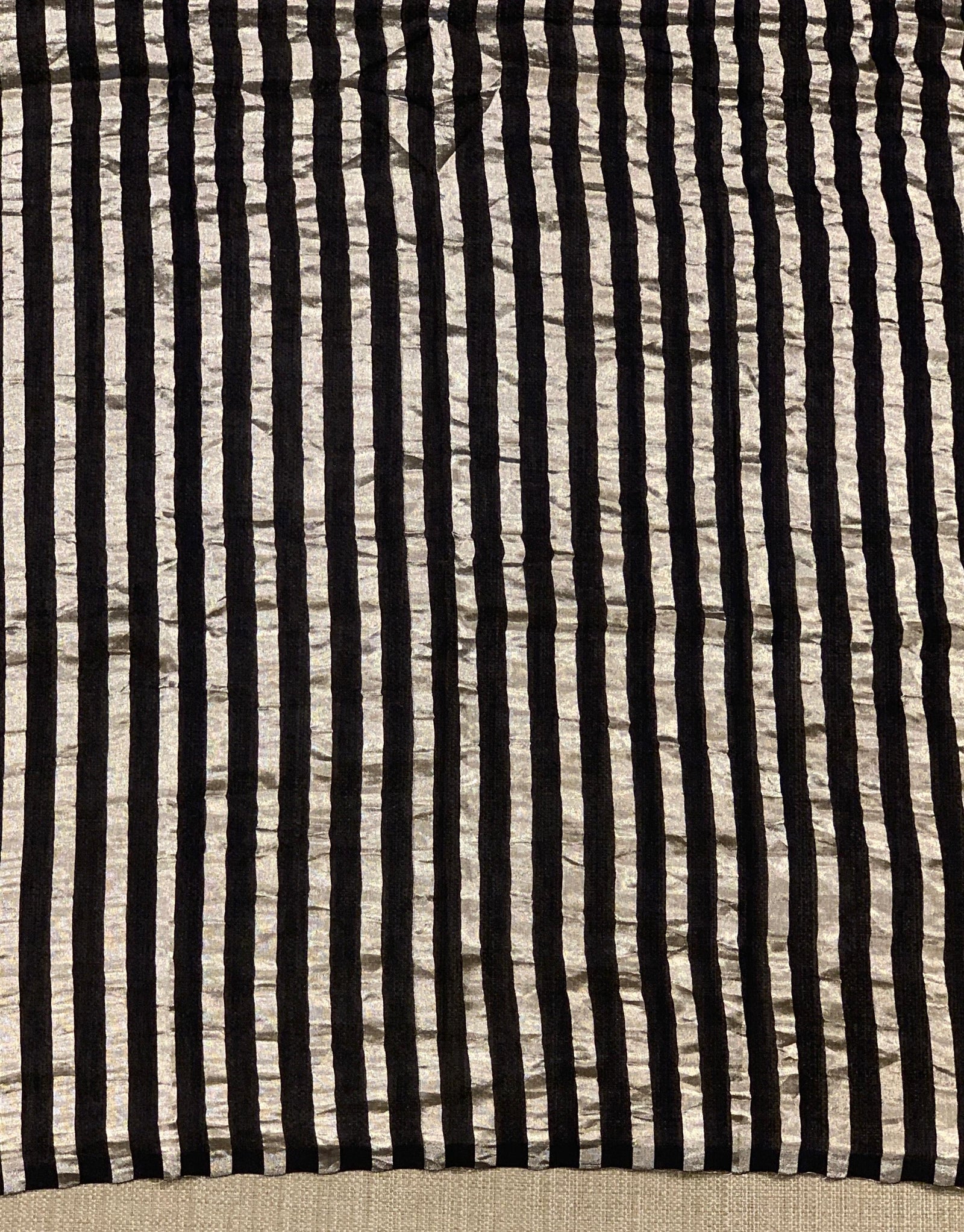 Black Banarasi Chiniya Silk with contemporary Borders