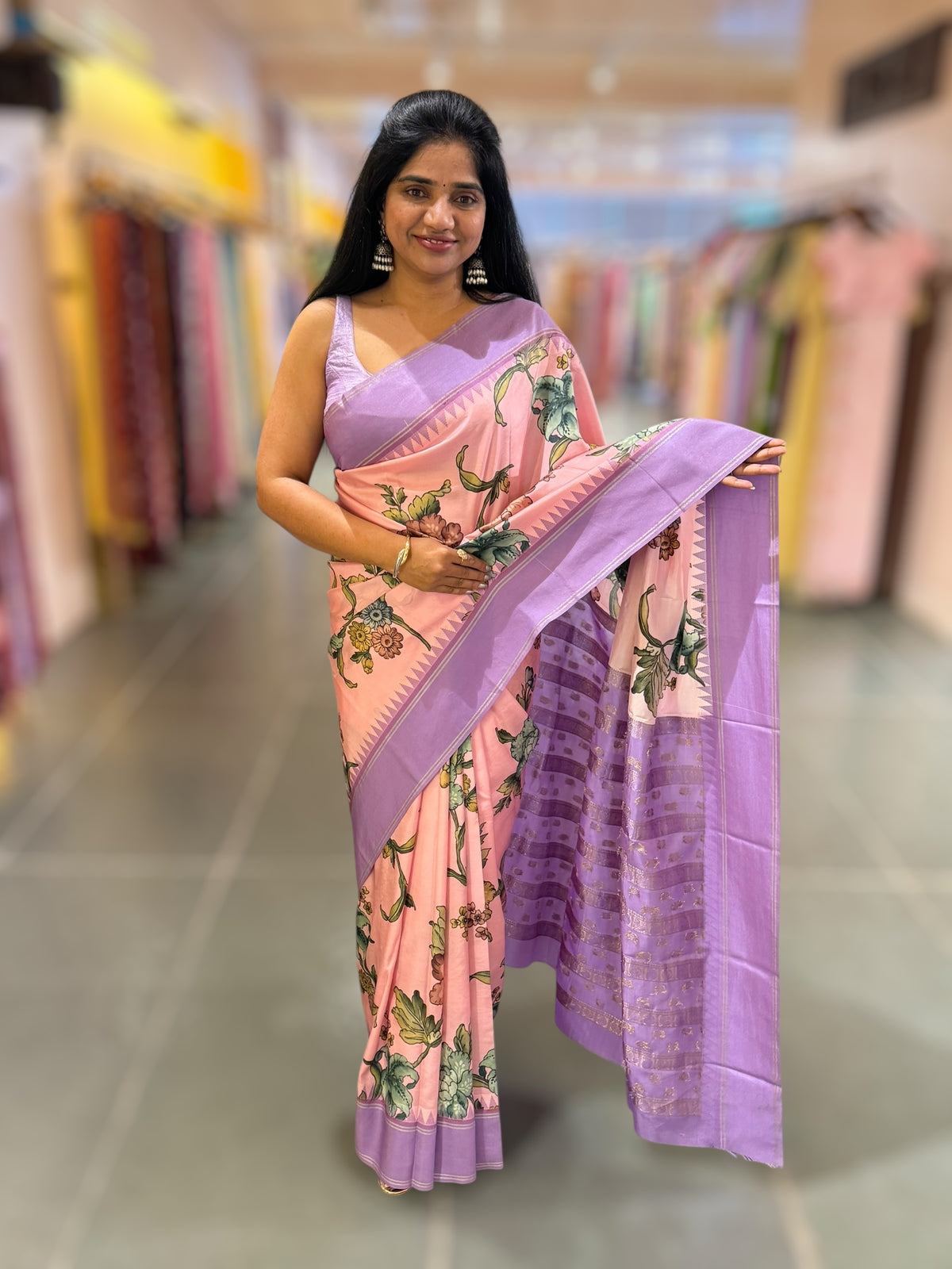 Kanchi Designer printed saree