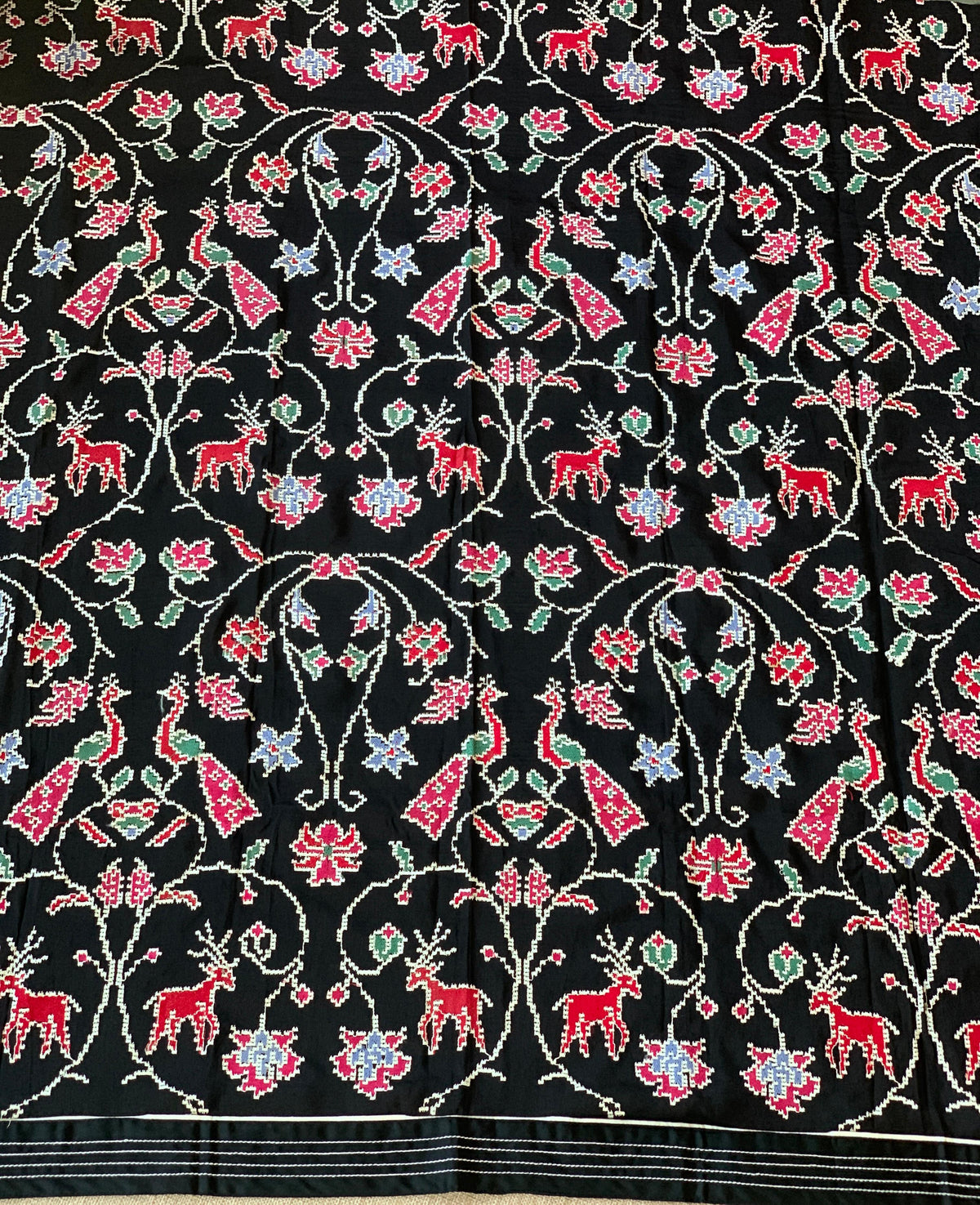 Rust Organza Saree with embroidered blouse