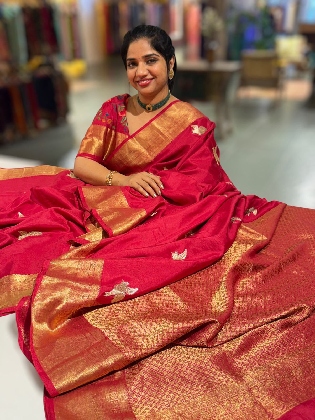 Burgundy Kanchi Soft Drape Saree