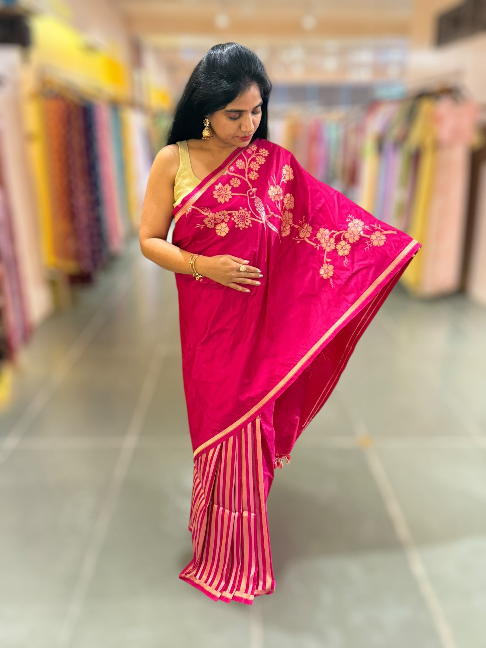 Pink Designer Ektara Banarasi Silk Saree