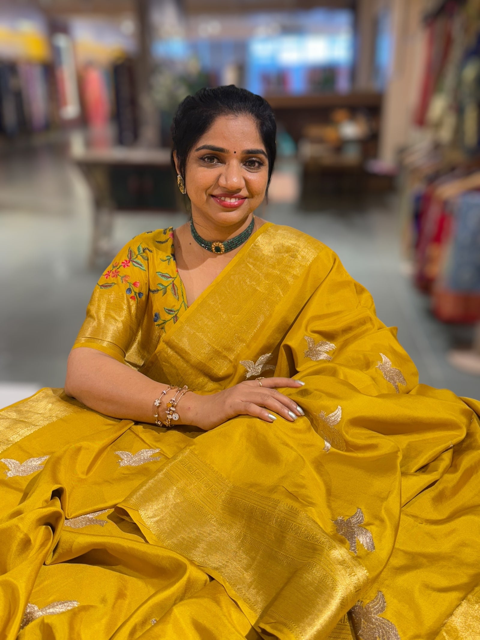 Mustard Kanchi Soft Drape Saree