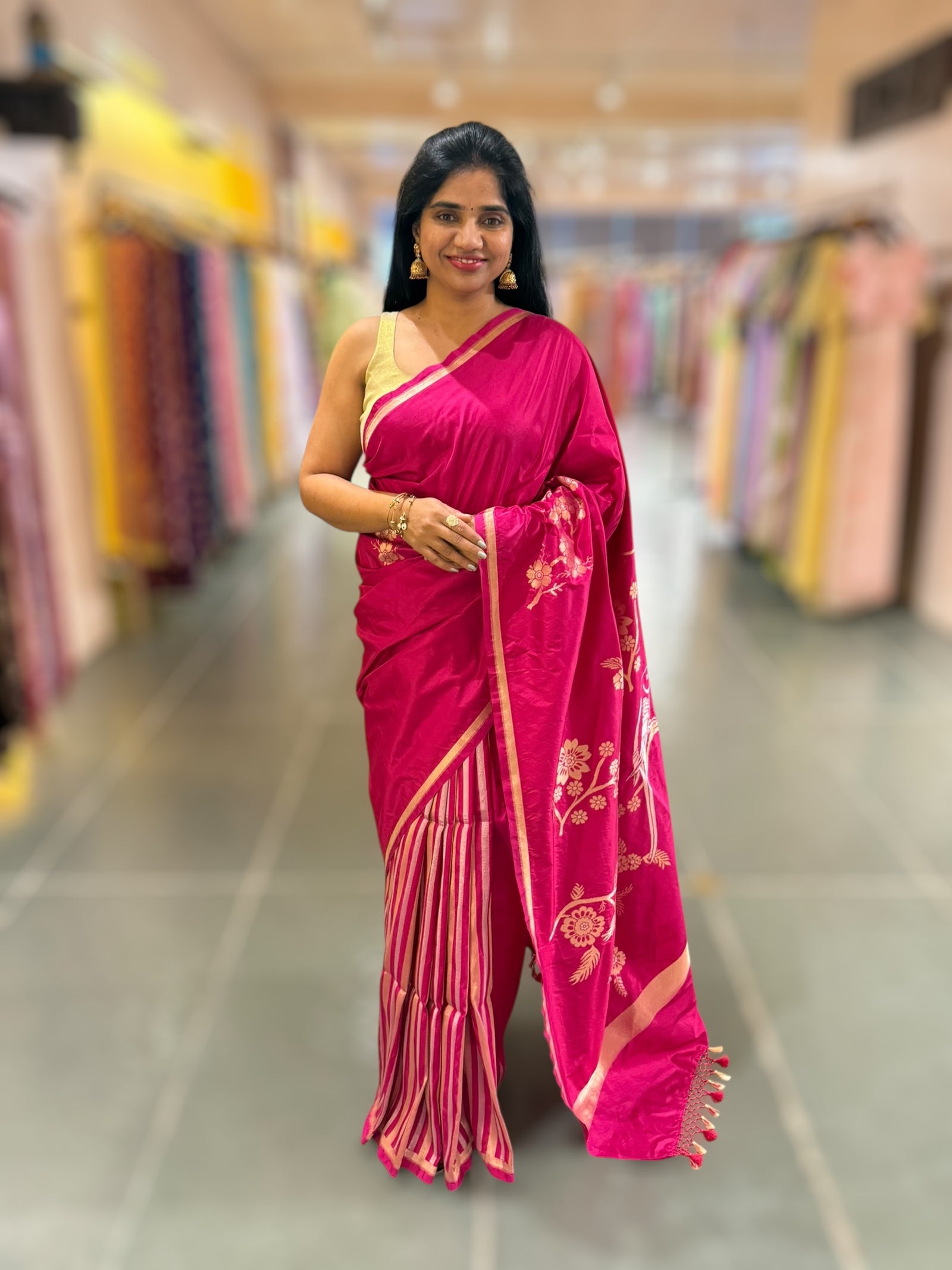 Pink Designer Ektara Banarasi Silk Saree
