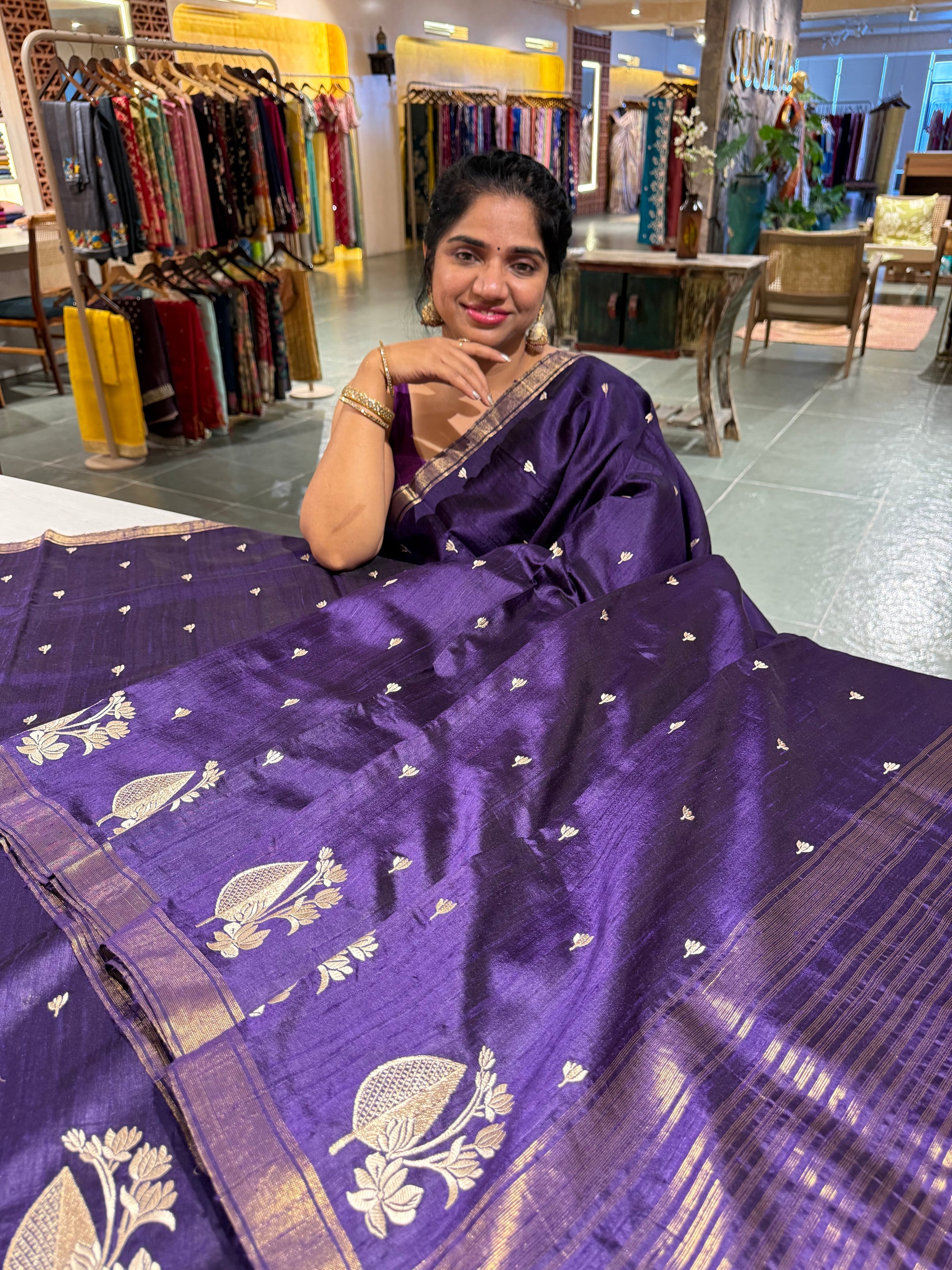 Pure Handloom Raw Silk Saree