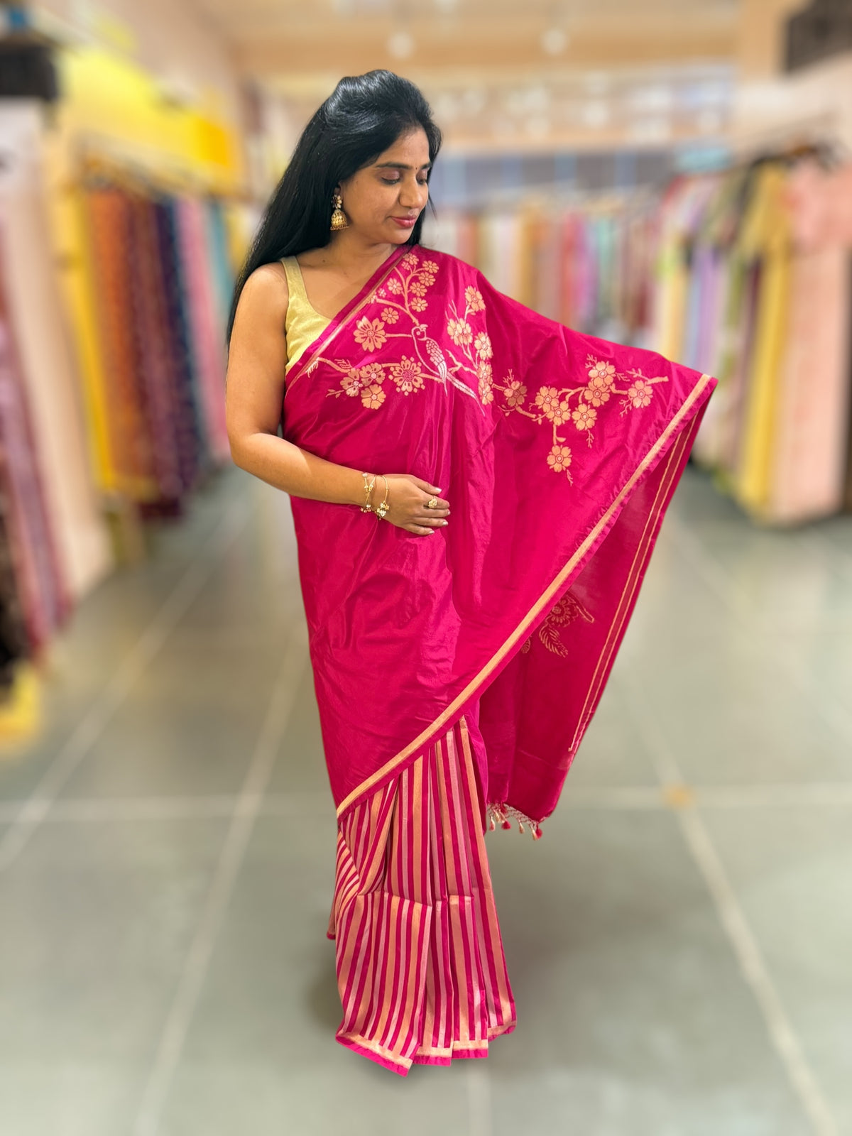 Pink Designer Ektara Banarasi Silk Saree