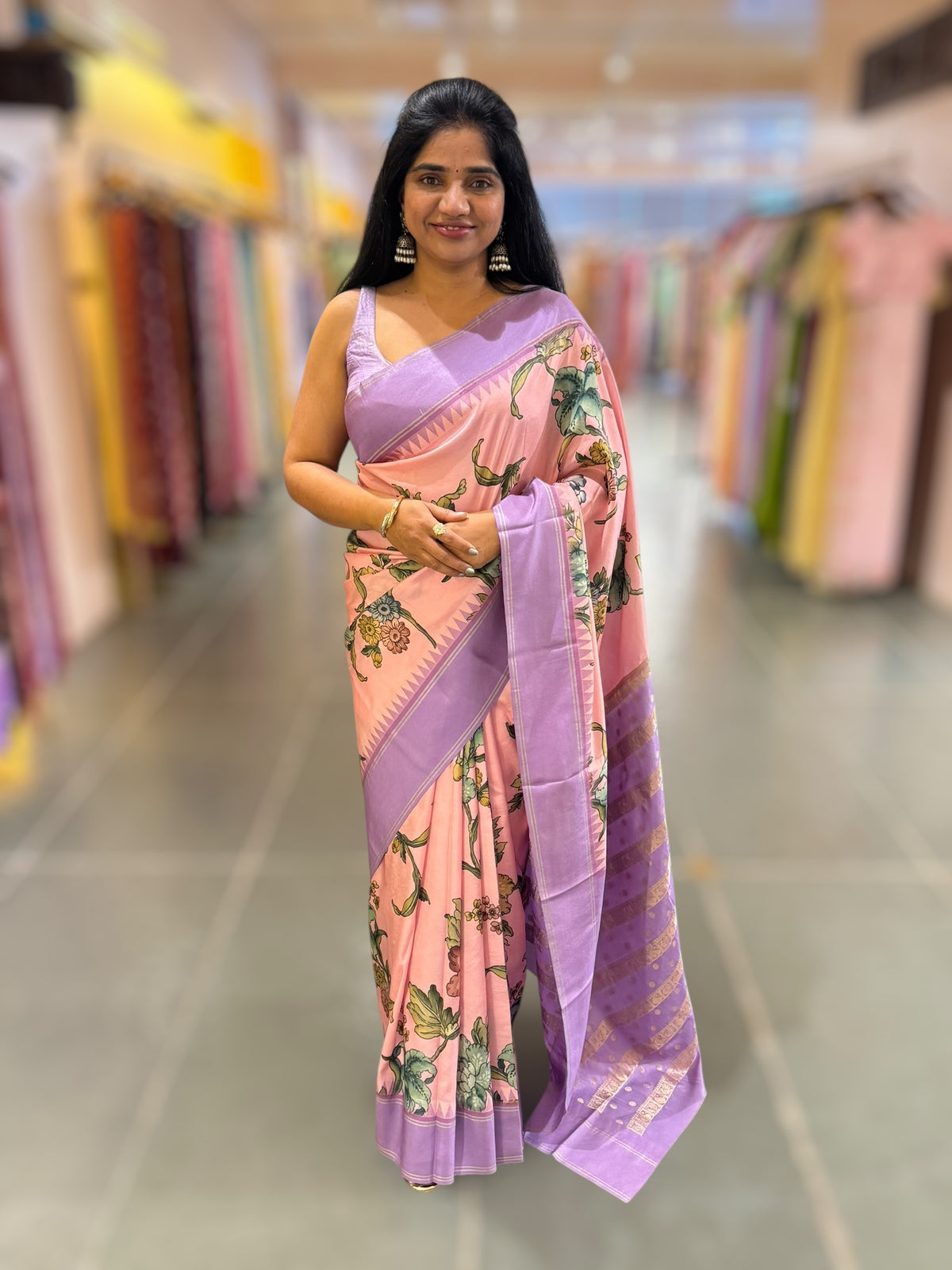 Kanchi Designer printed saree