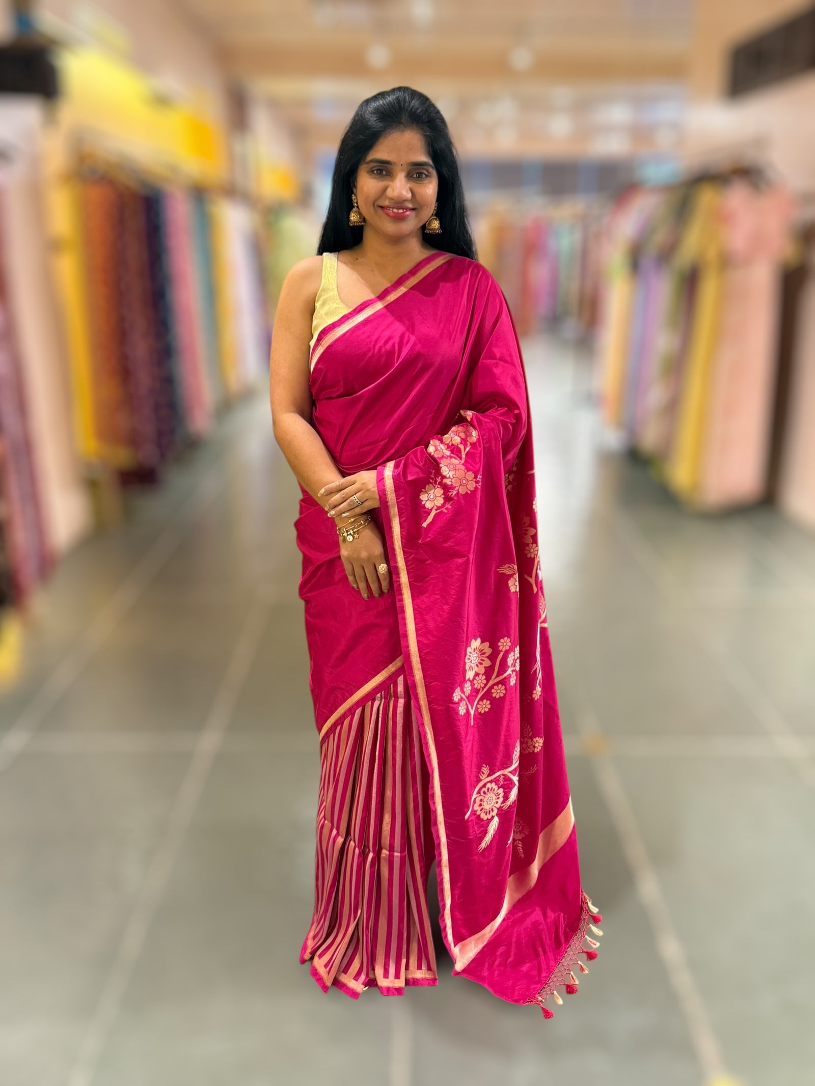 Pink Designer Ektara Banarasi Silk Saree
