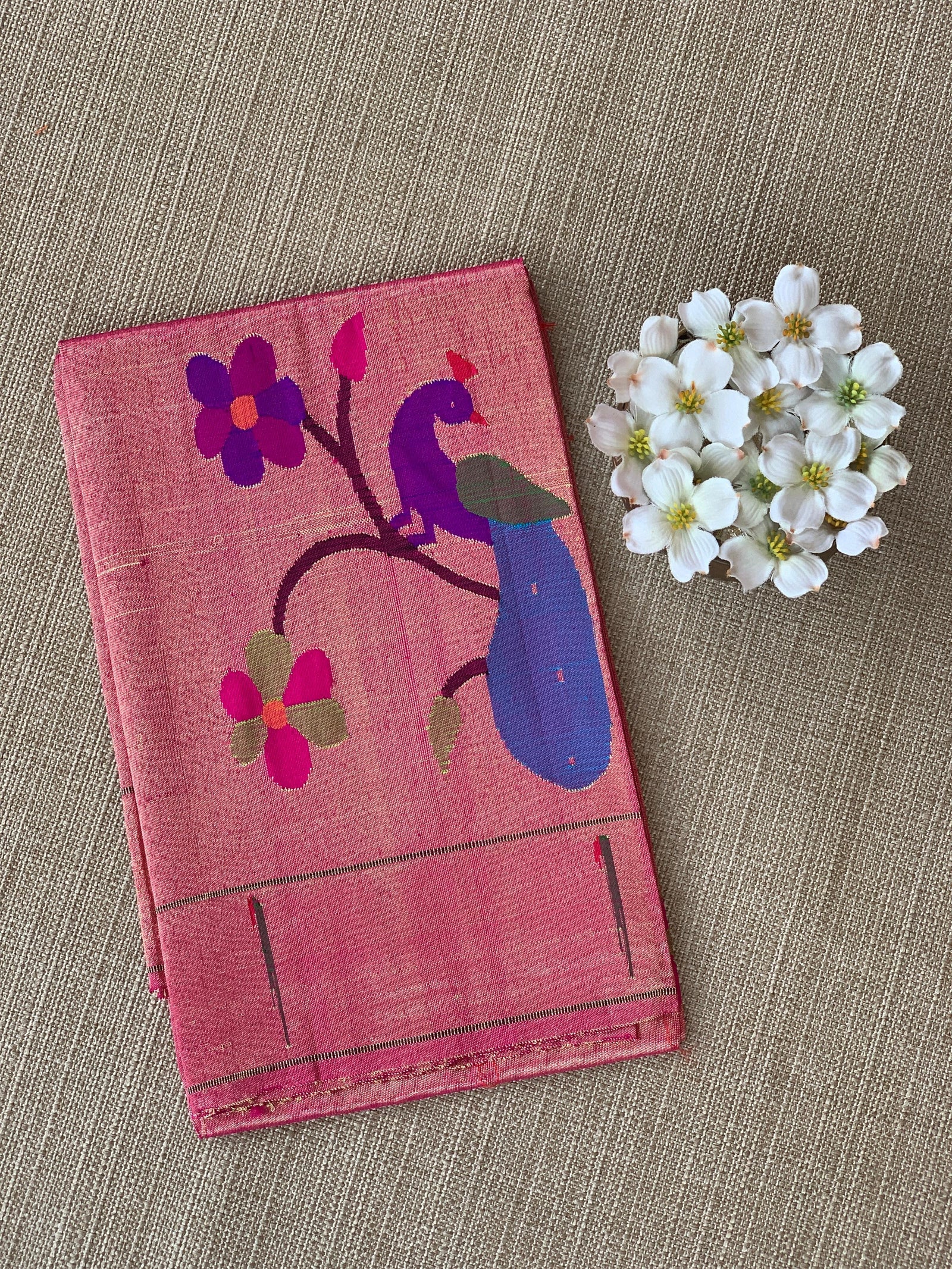 Pure Handloom Pythani Tissue blouse