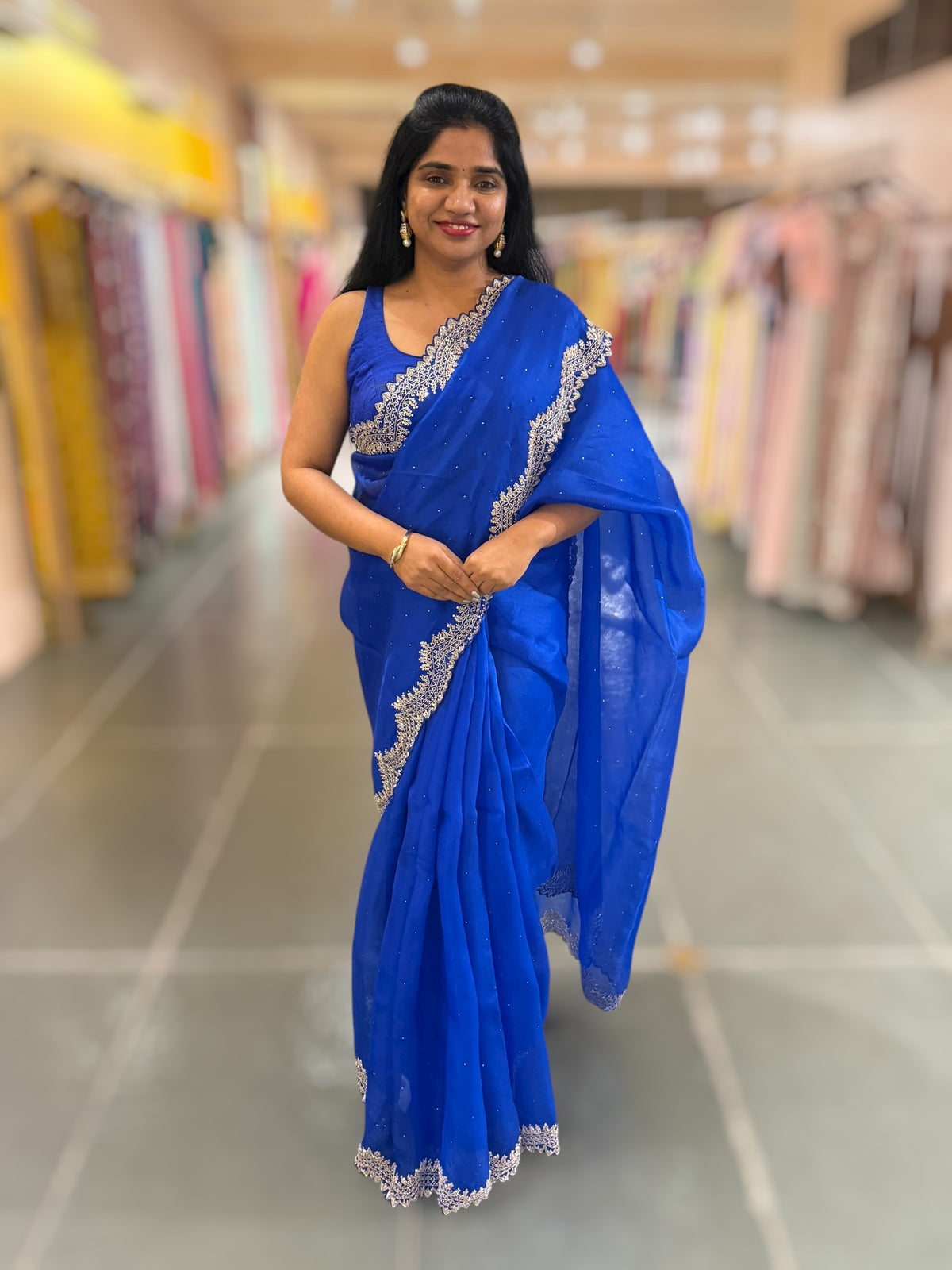 Pure Organza Handwork Saree with heavy Designer Blouse