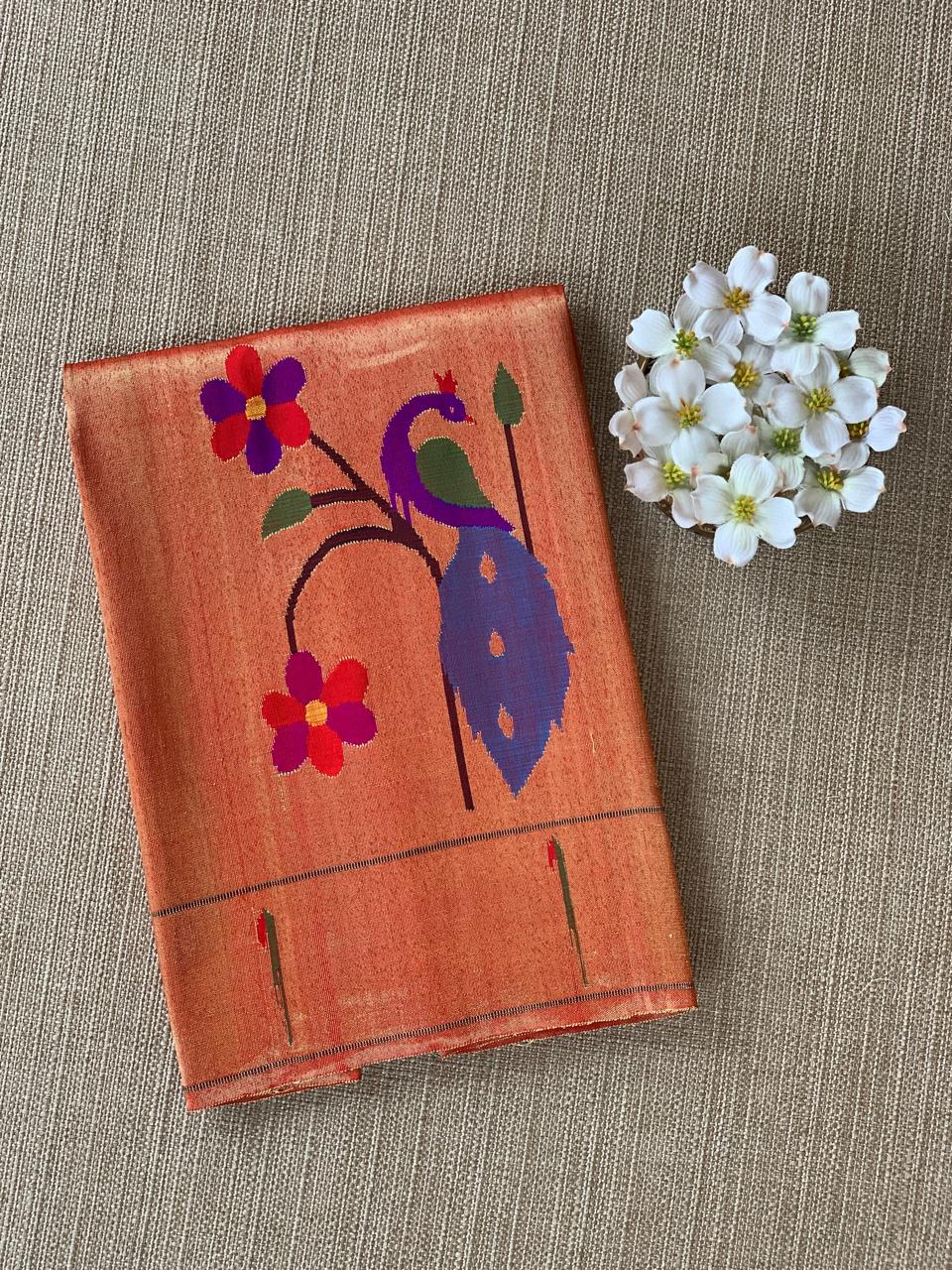 Pure Handloom Pythani Tissue blouse