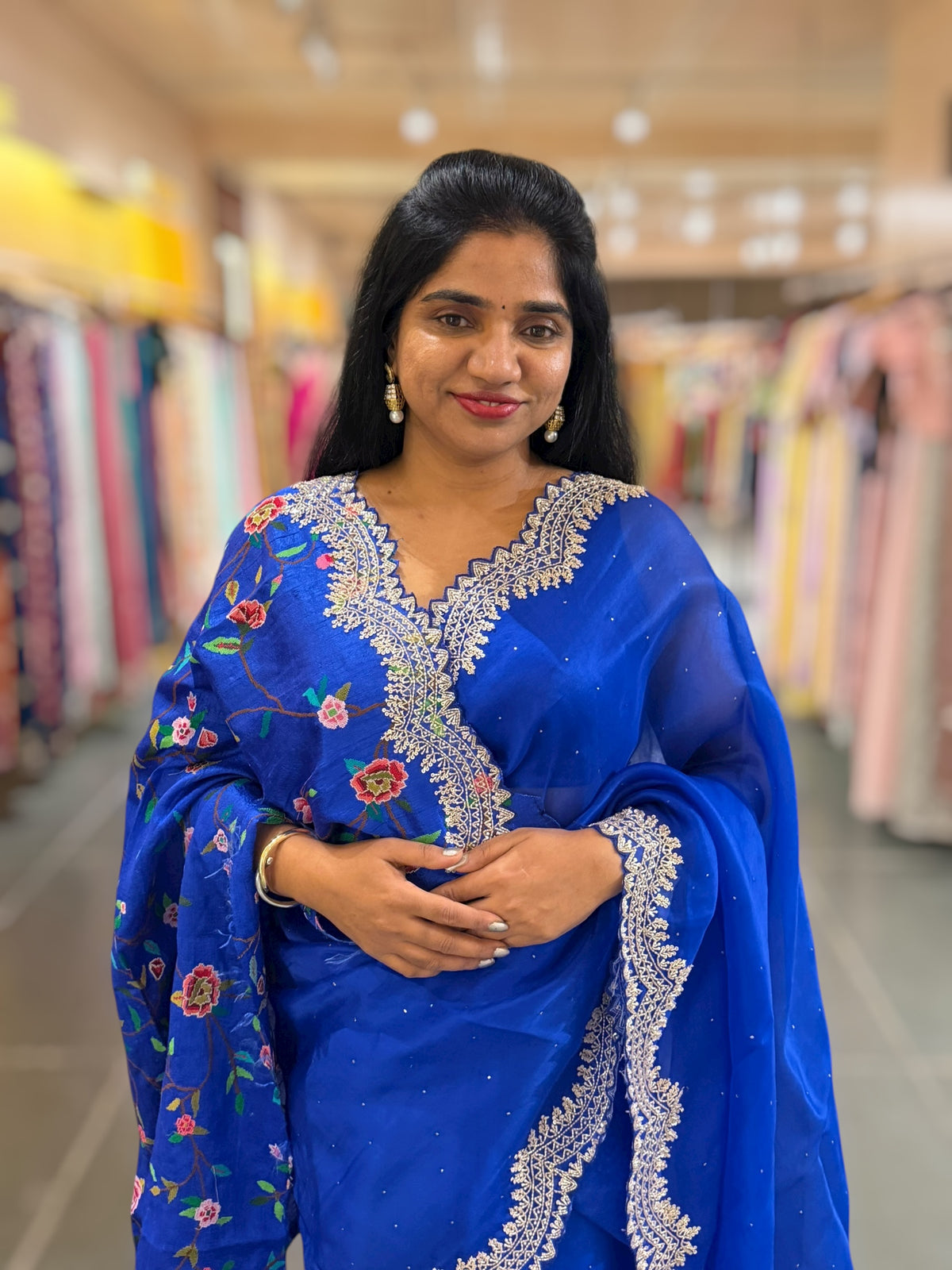 Pure Organza Handwork Saree with heavy Designer Blouse