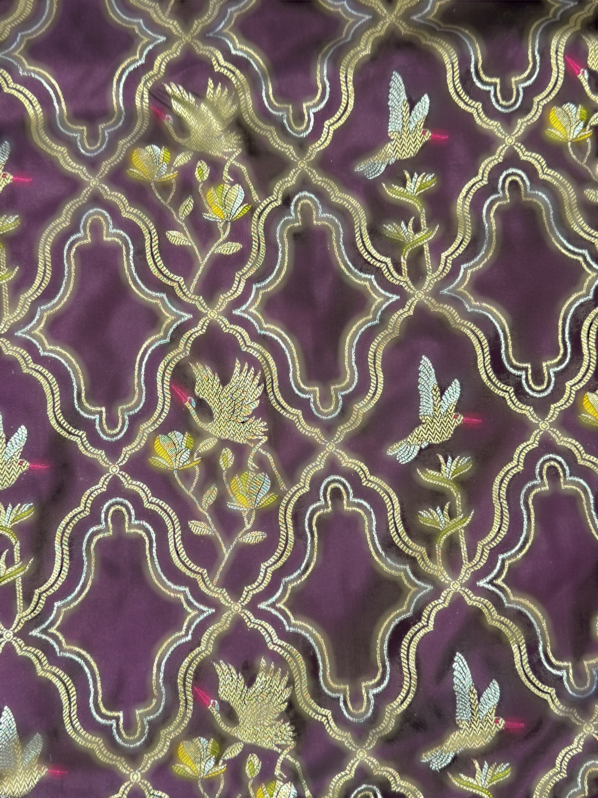 Wine Designer Banarasi Silk Saree