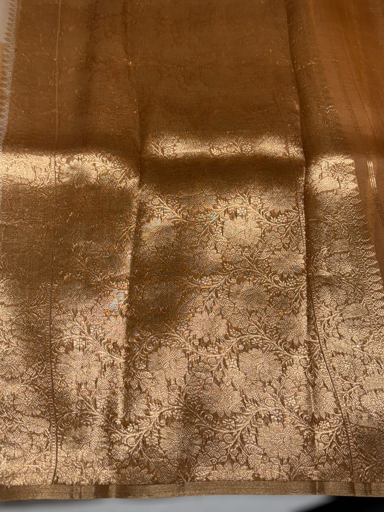 Kora Banarasi Saree in half & half style