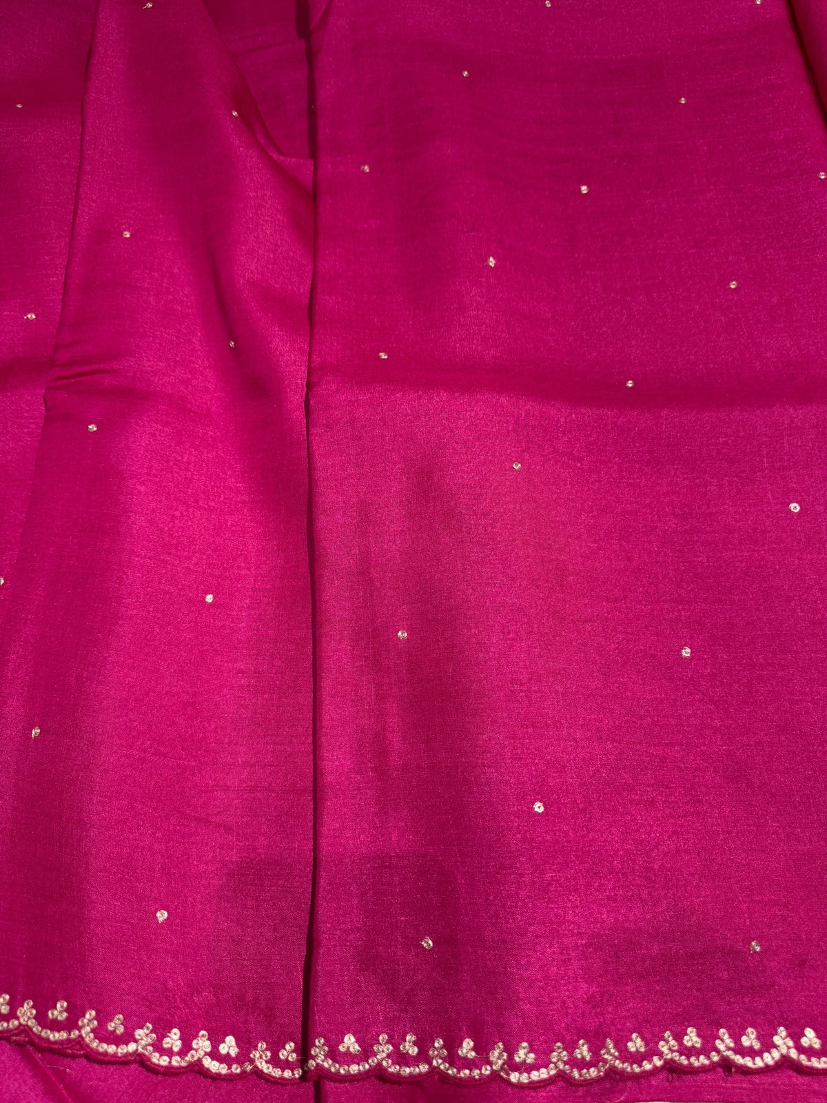Rani Pink Tussar with fusion blouse