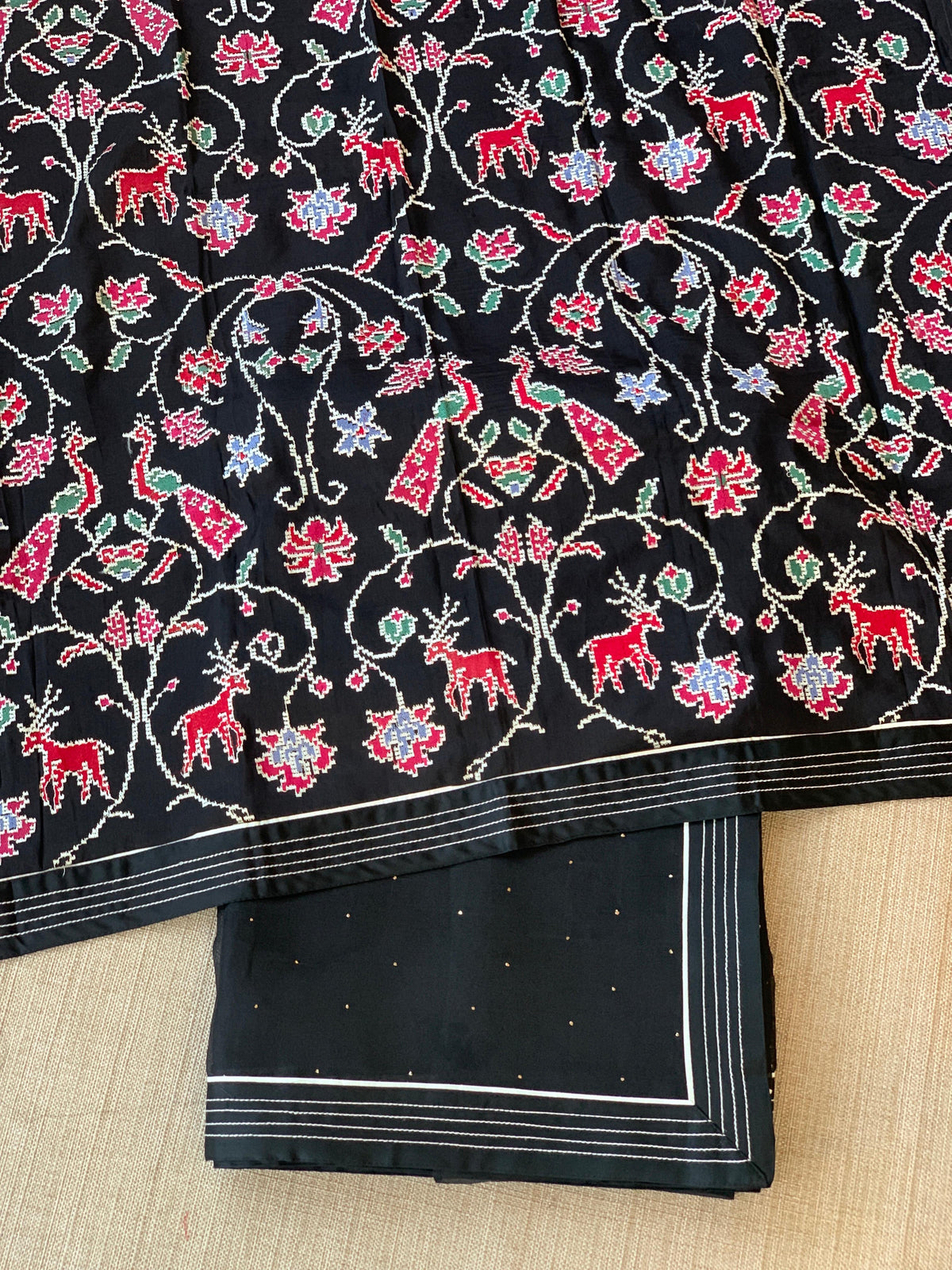 Black Organza Saree with embroidered blouse