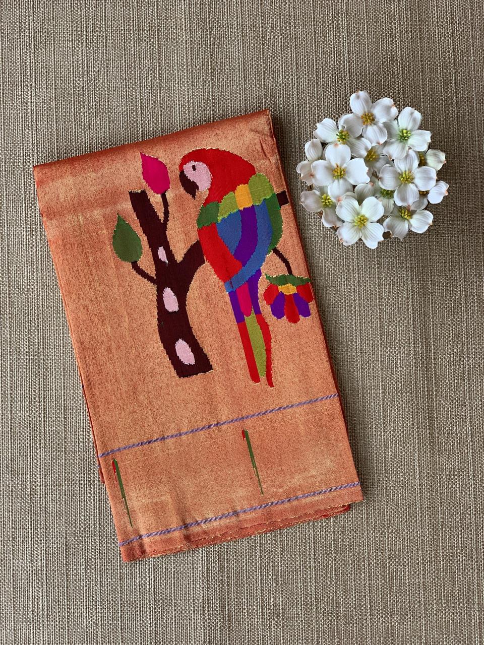 Pure Handloom Pythani Tissue blouse