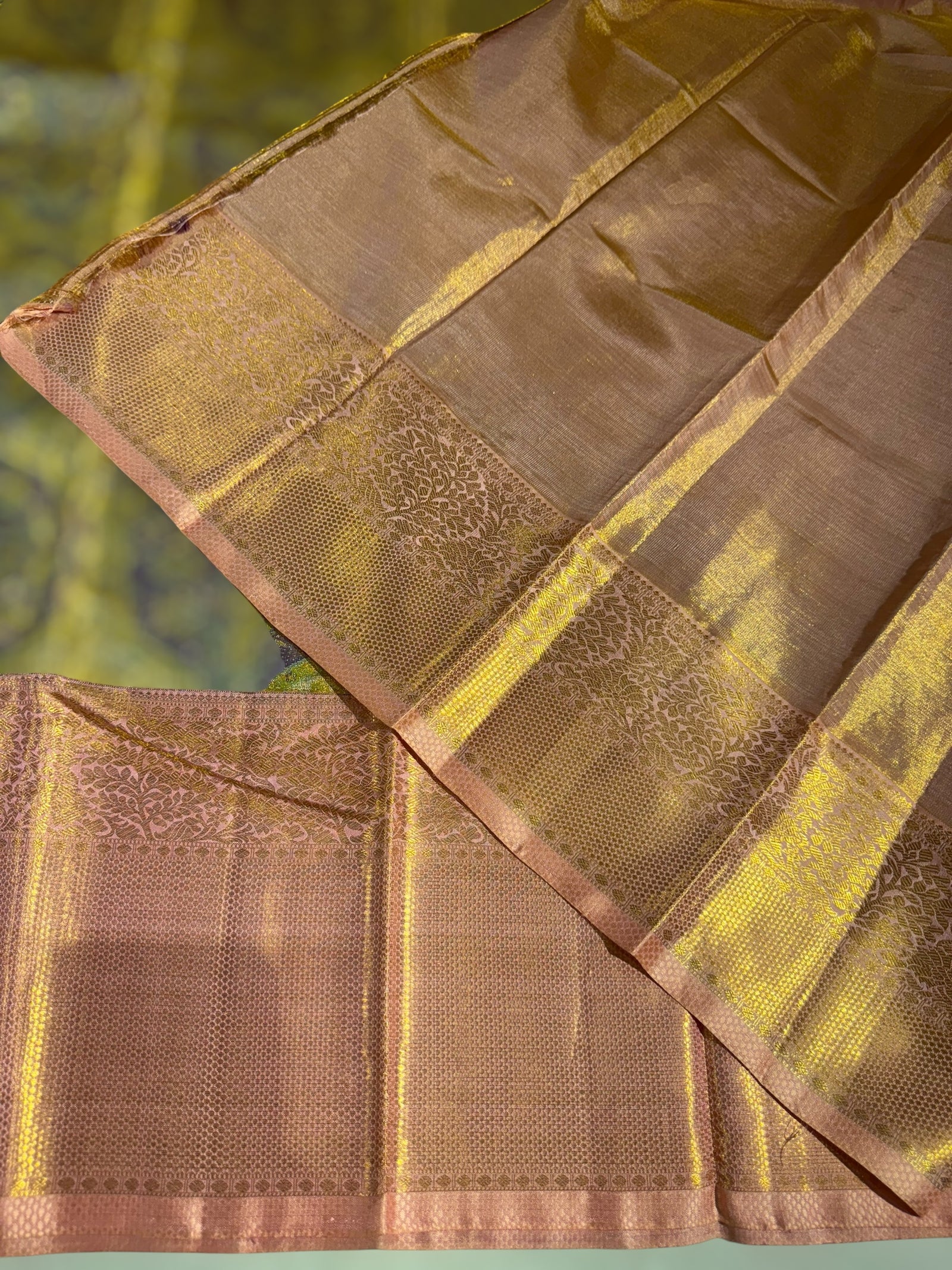 Kanjeevaram Tissue meenakari saree