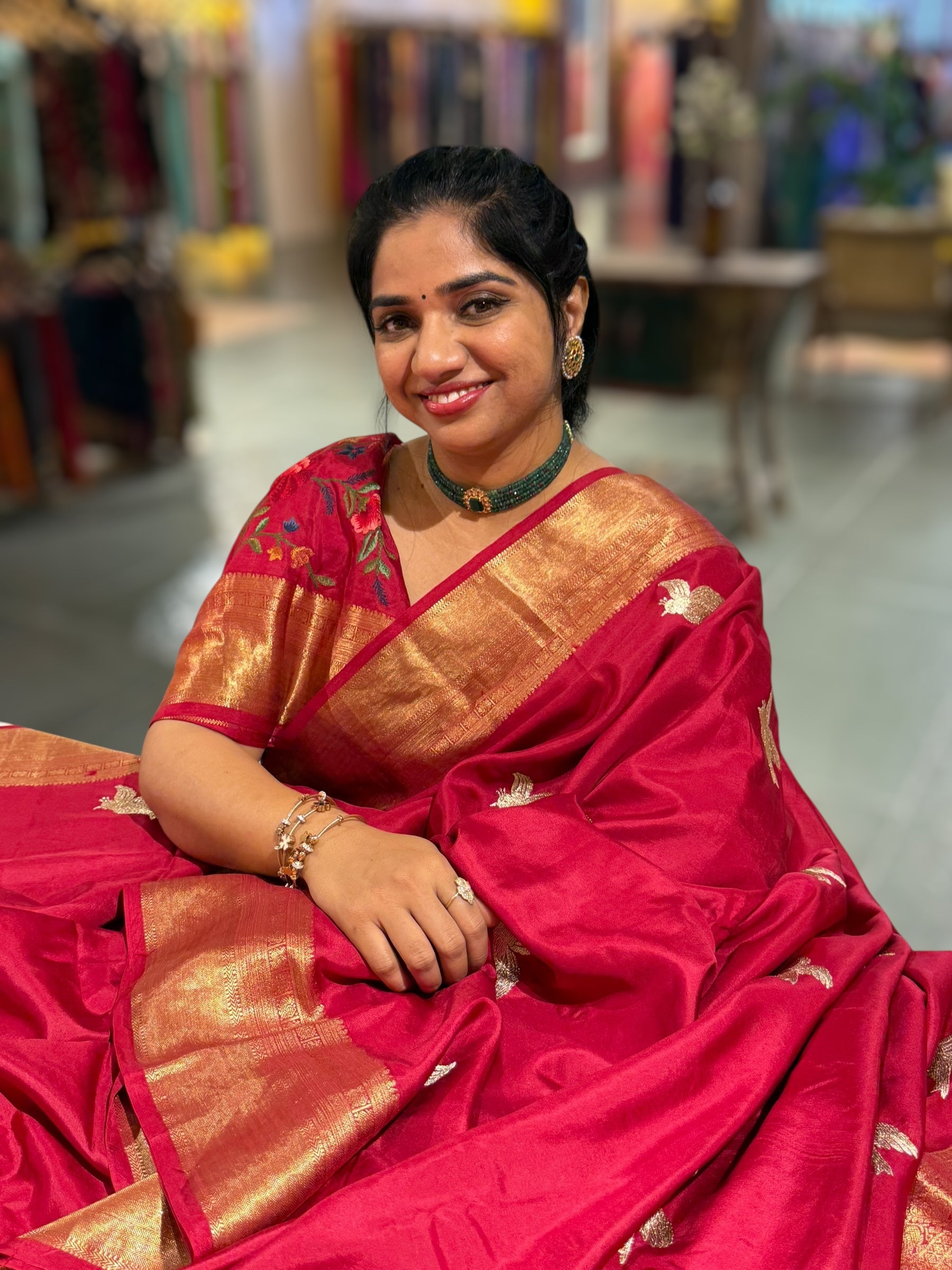 Burgundy Kanchi Soft Drape Saree