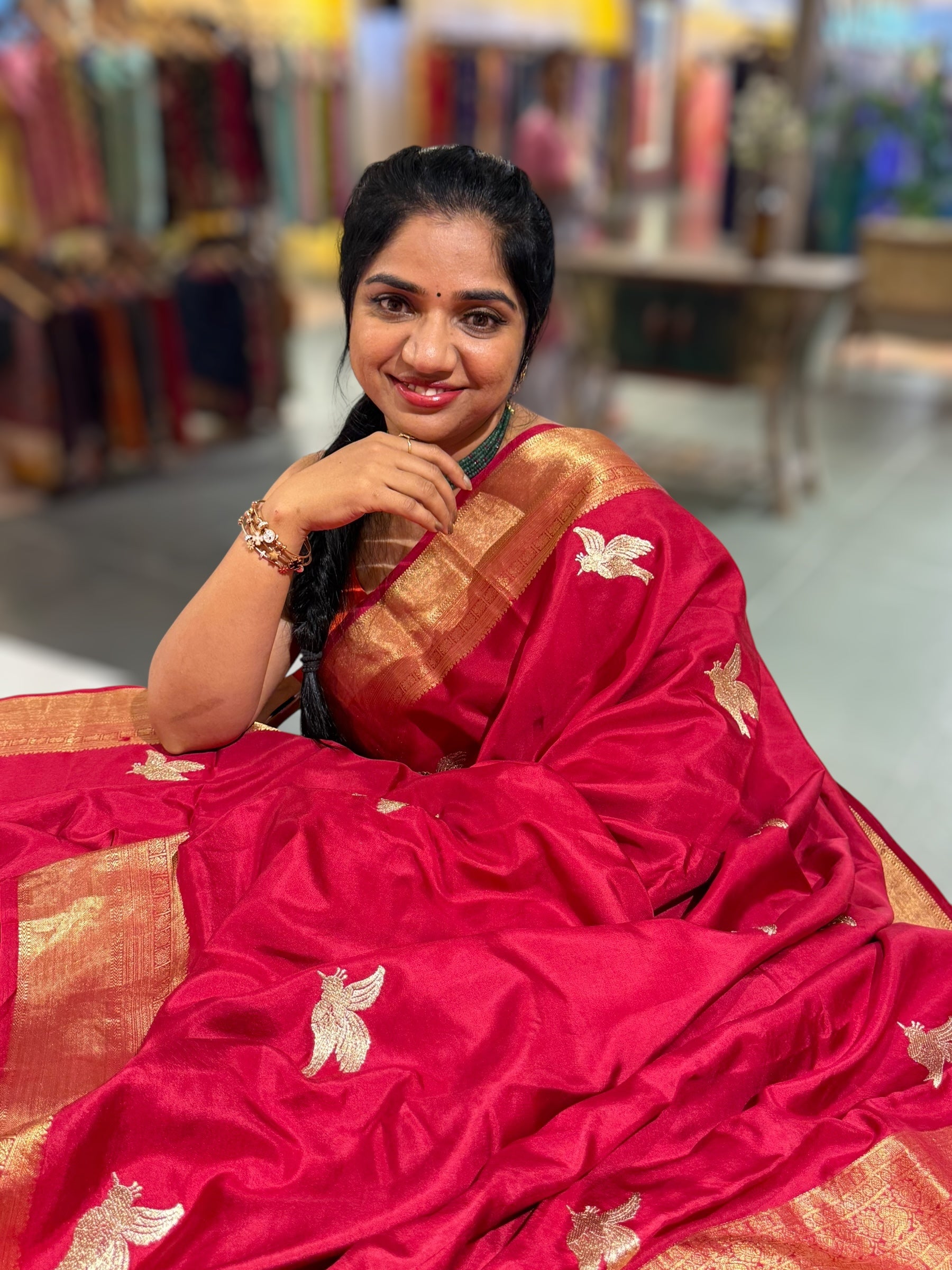 Burgundy Kanchi Soft Drape Saree