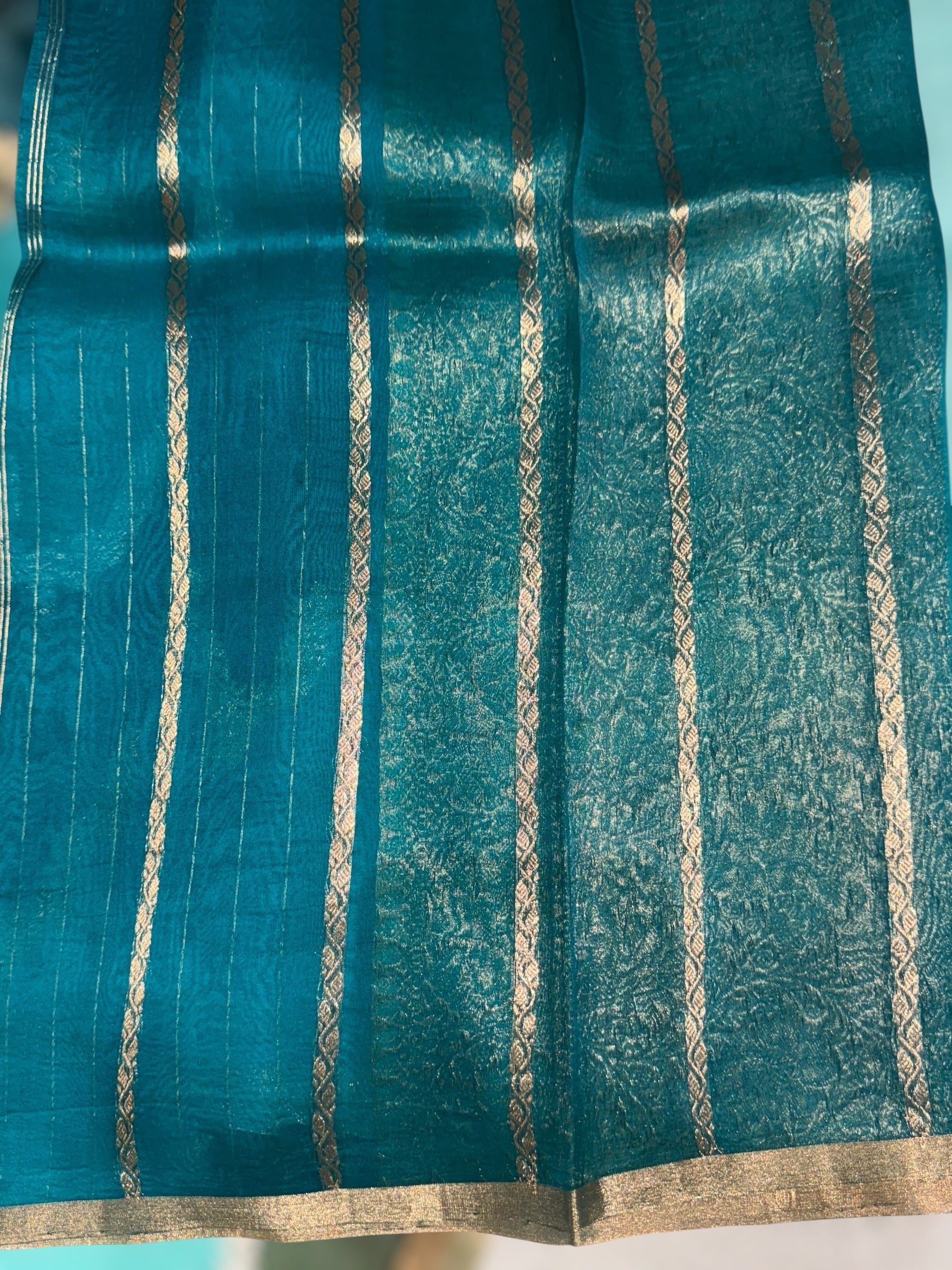 Kora Banarasi Saree in half & half style