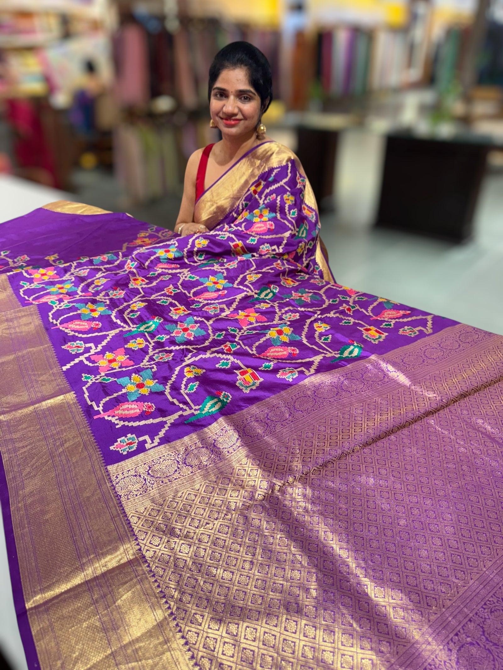 Kanjeevaram soft silk with embroidery