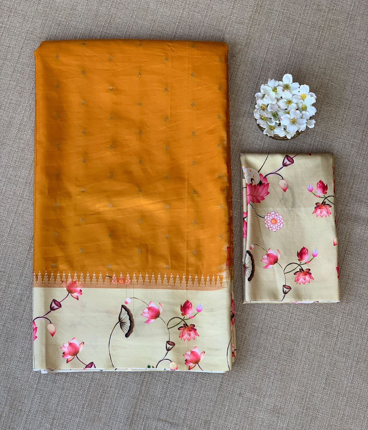 Kanchi designer soft silk saree with pichwai printed border