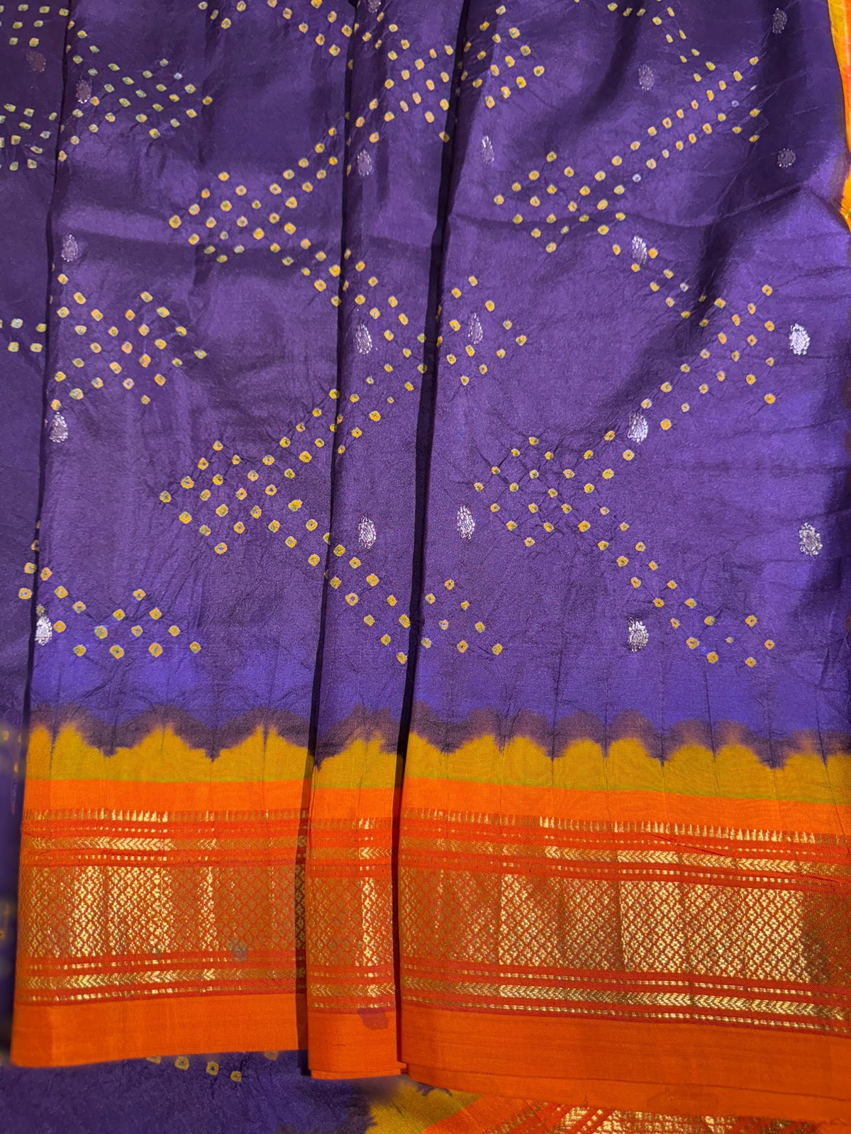 Pure handloom Bandhini paithani saree