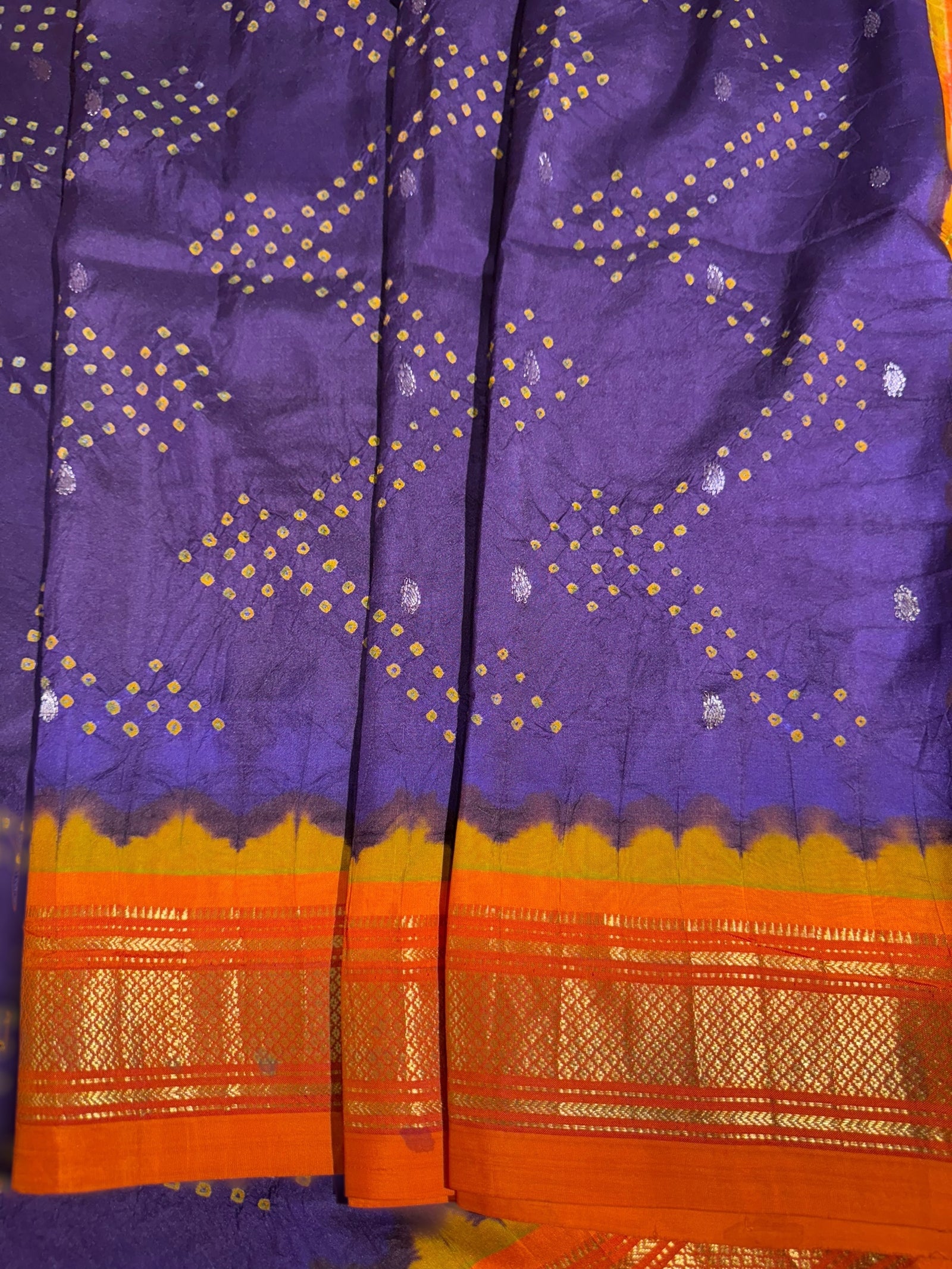 Pure handloom Bandhini paithani saree